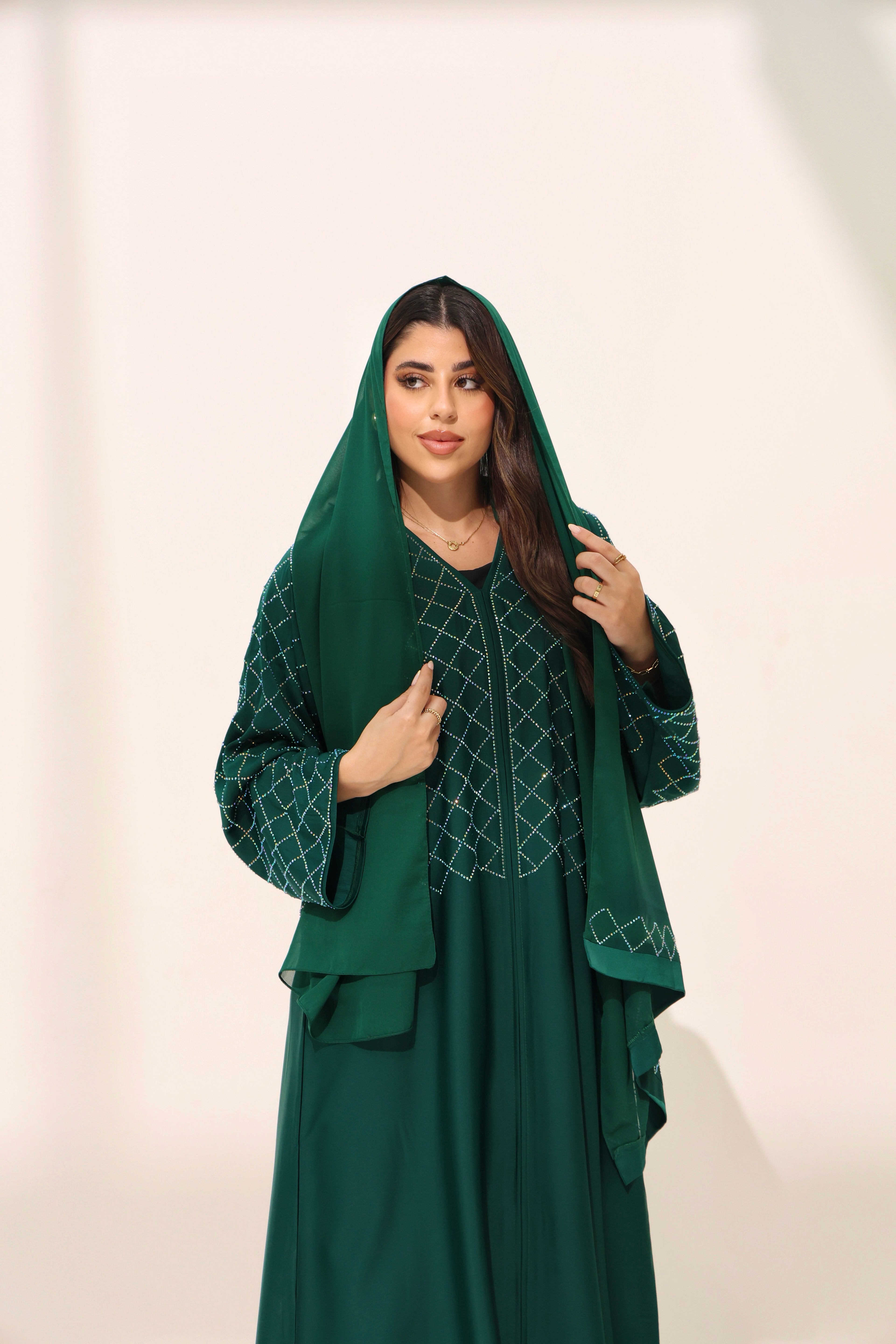 Kiraz Emerald Green Abaya