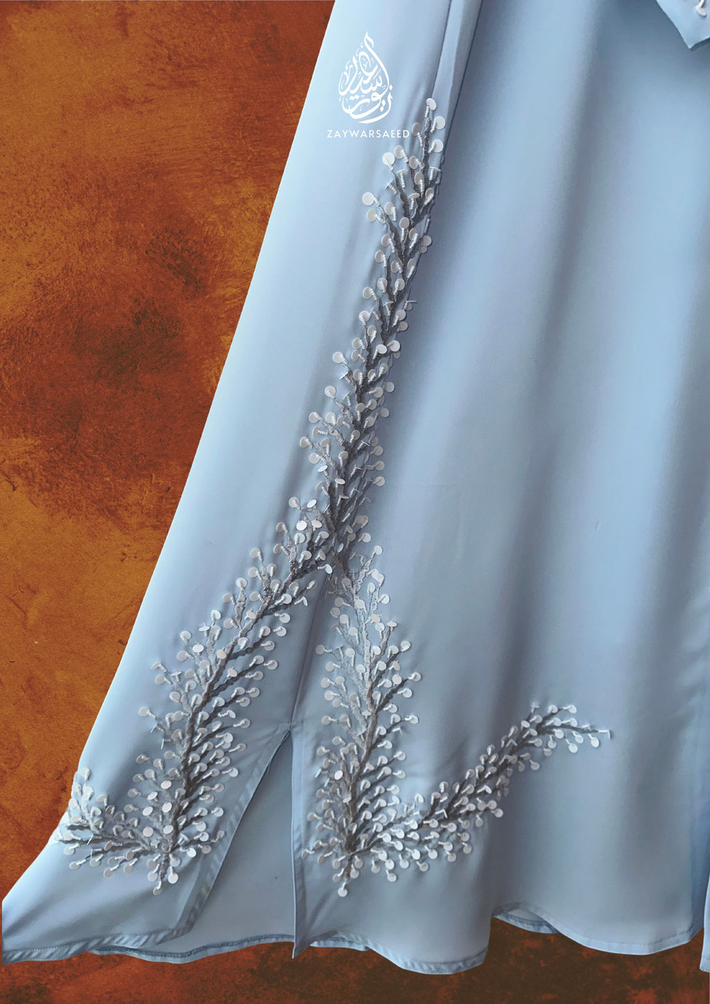 Al Aisya Serenity Blue Abaya