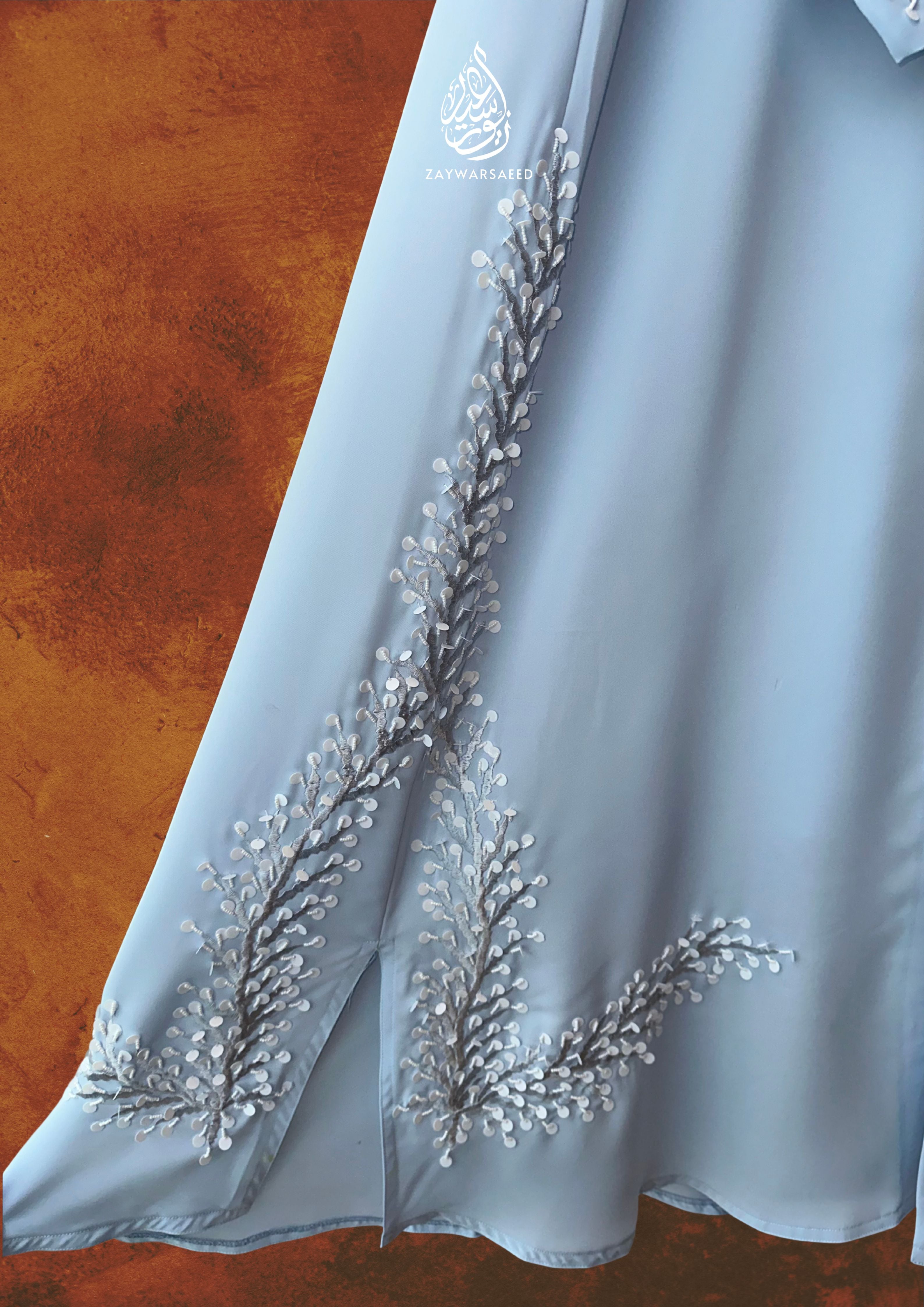 Al Aisya Serenity Blue Abaya