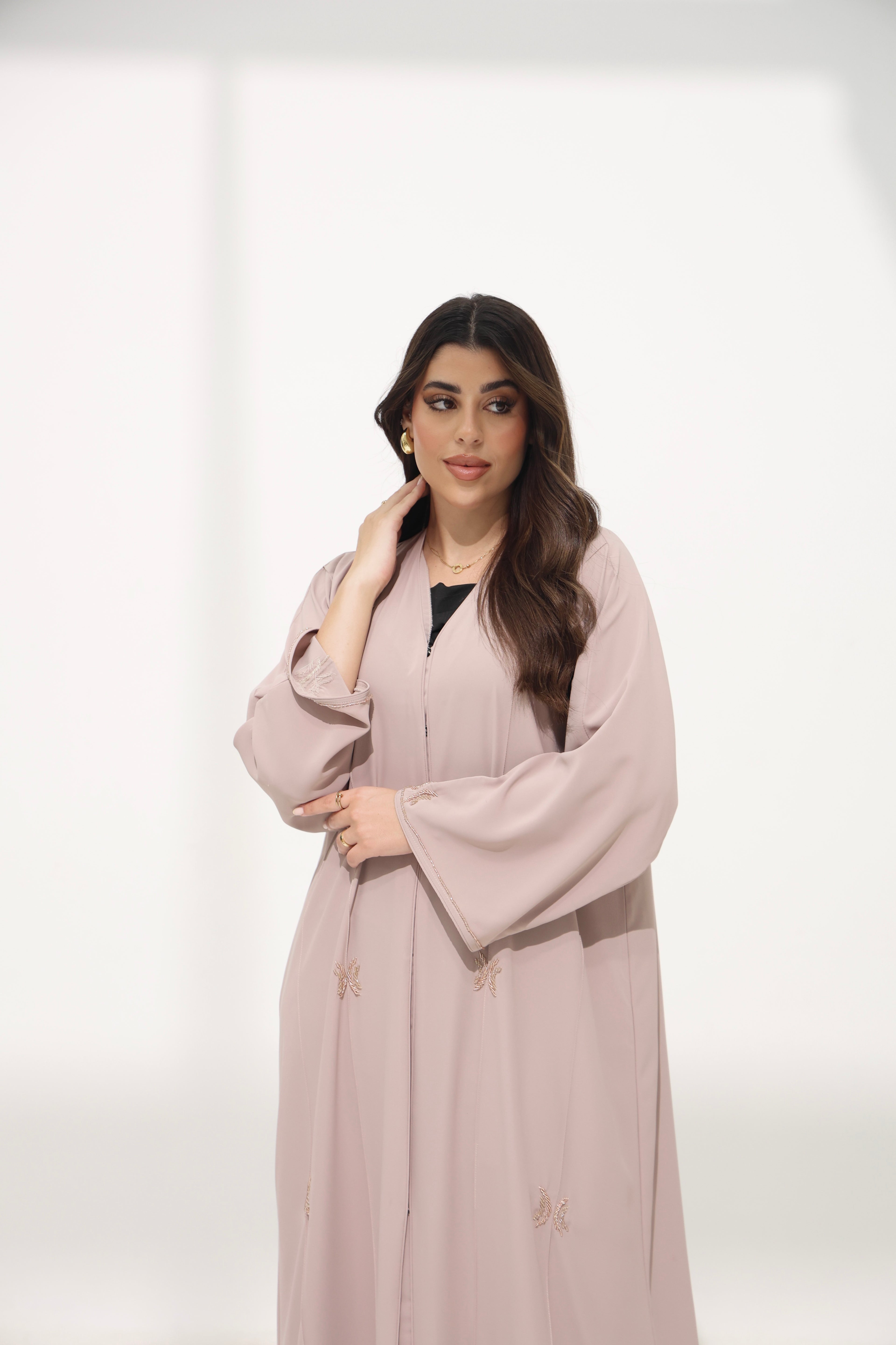 Freeda Pink Blush Abaya