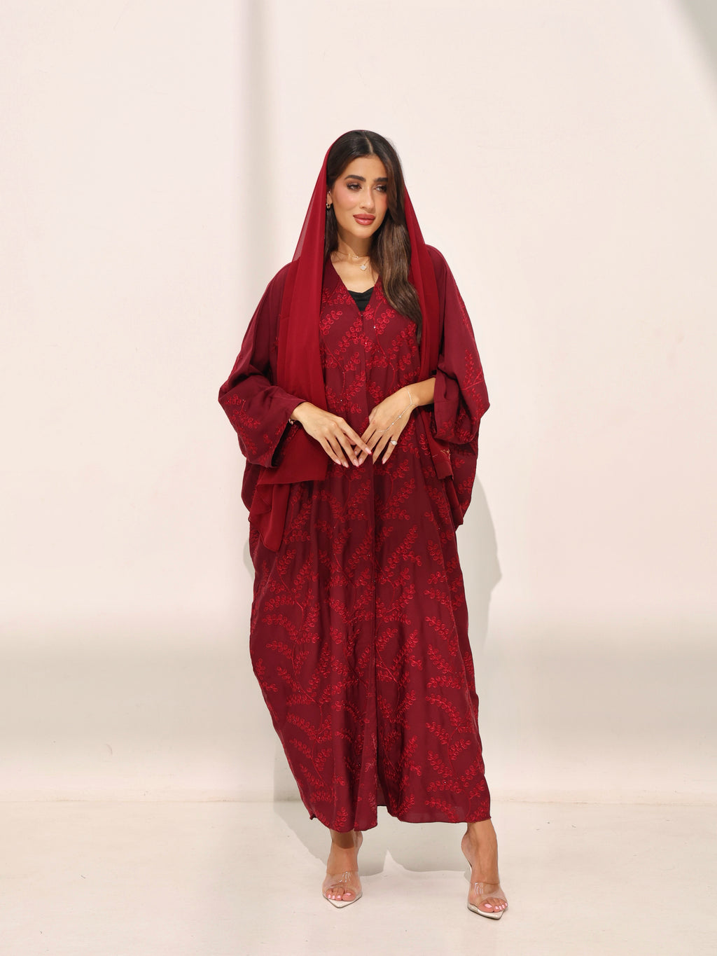 Daria Dark Maroon Farasha