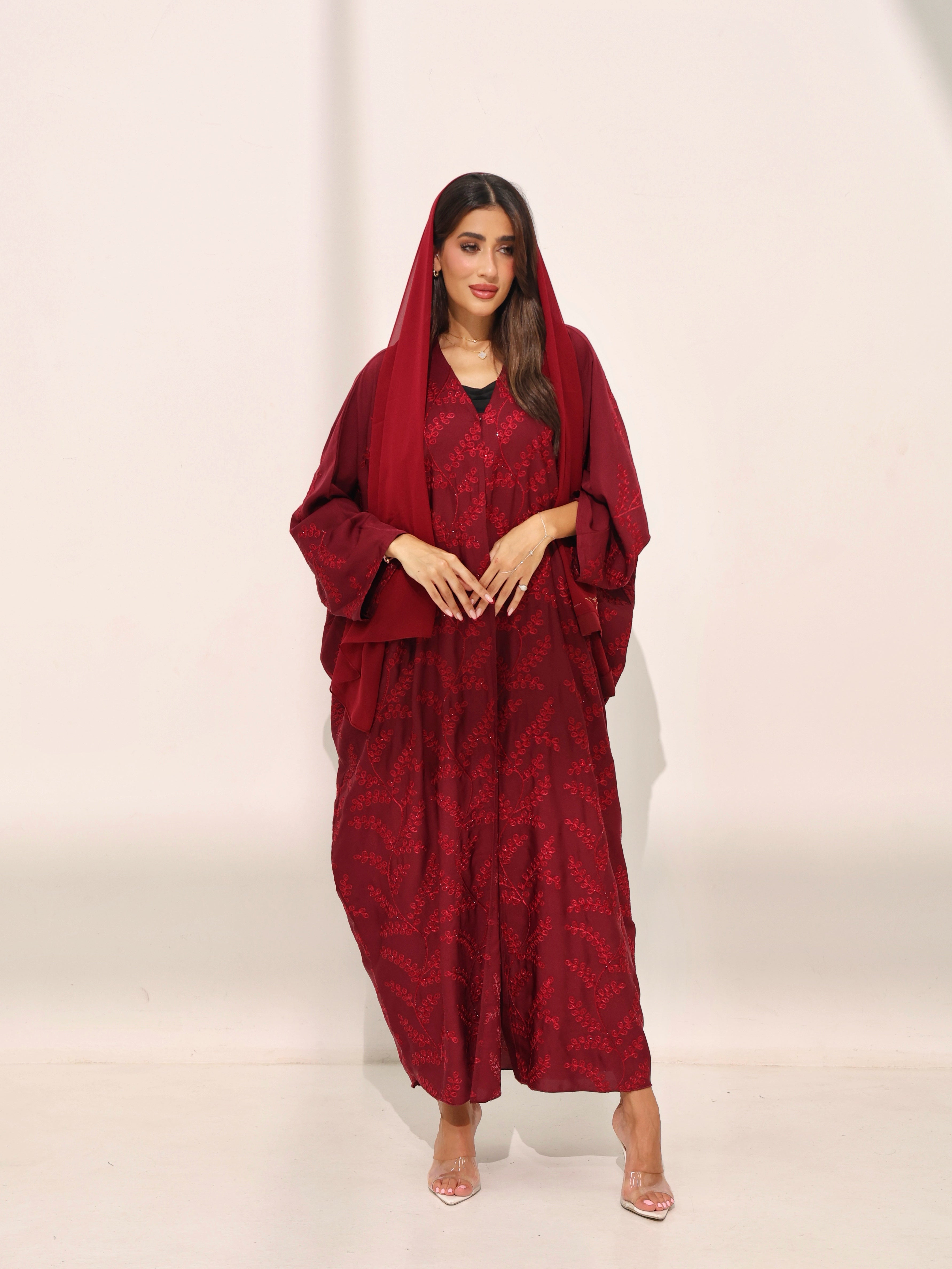 Daria Dark Maroon Farasha
