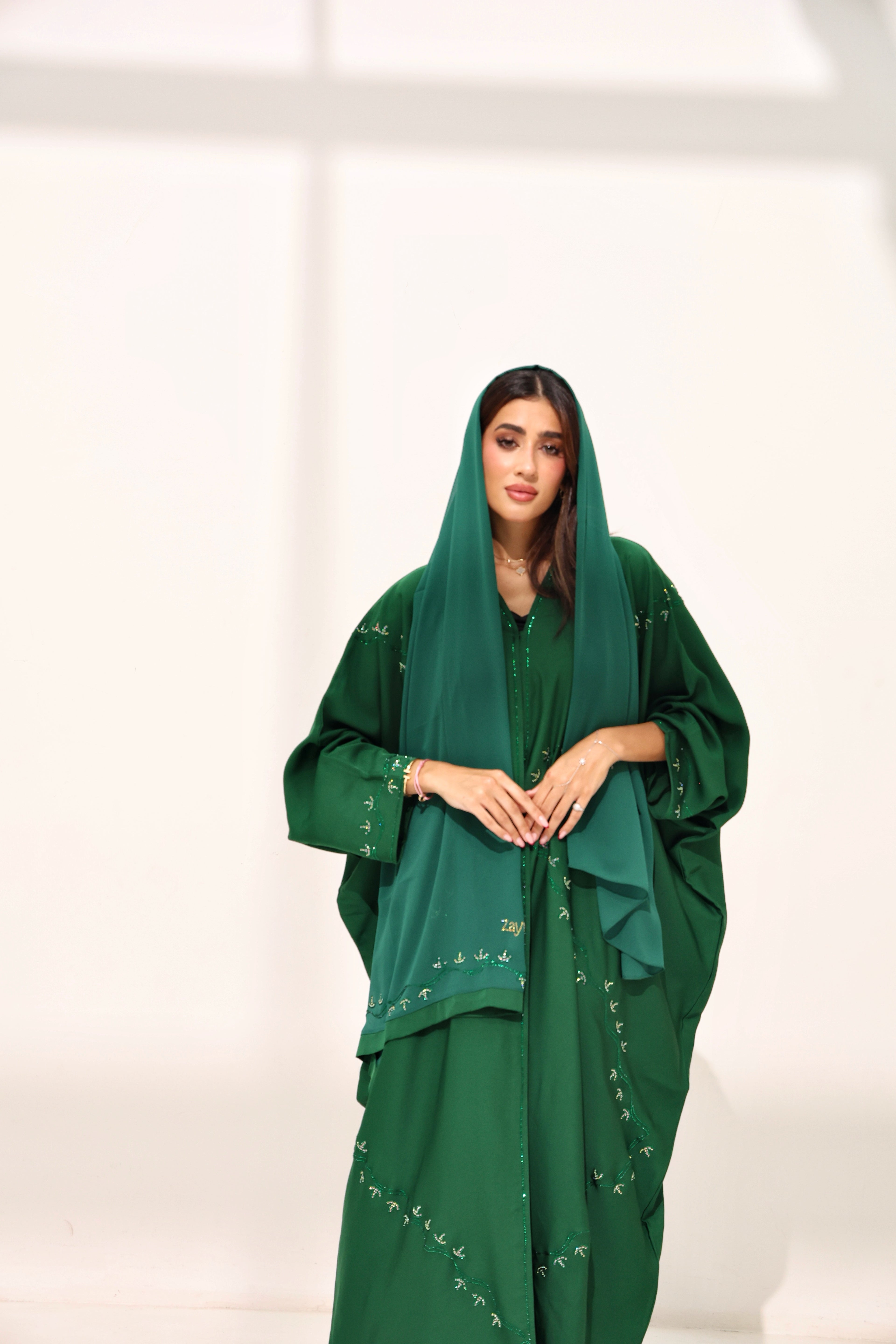 Asma Dark Emerald Green Farasha