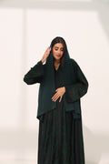 Mehreen Dark Forest Green Abaya