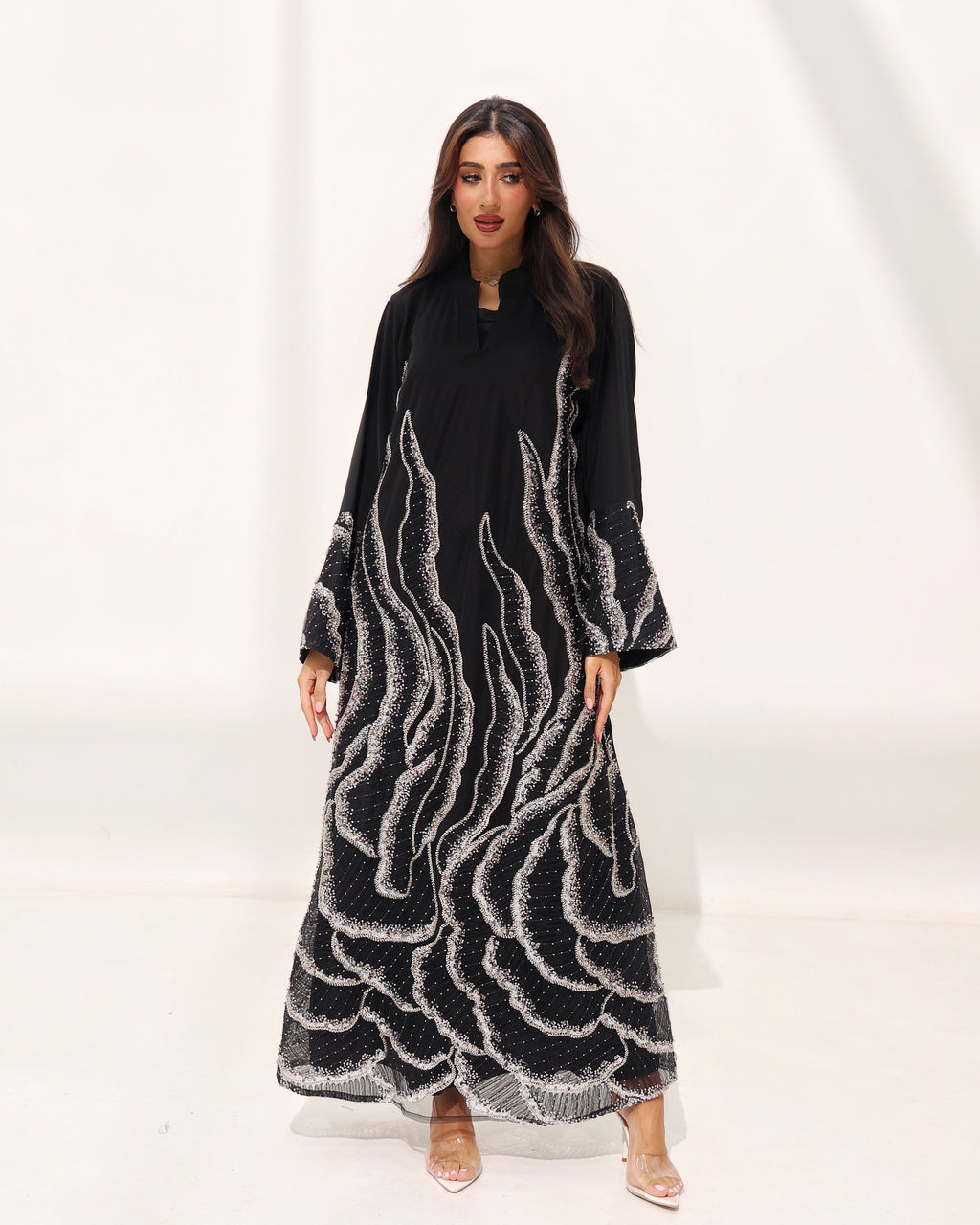 Zareen Luxe- Noir Ember Luxury Dress