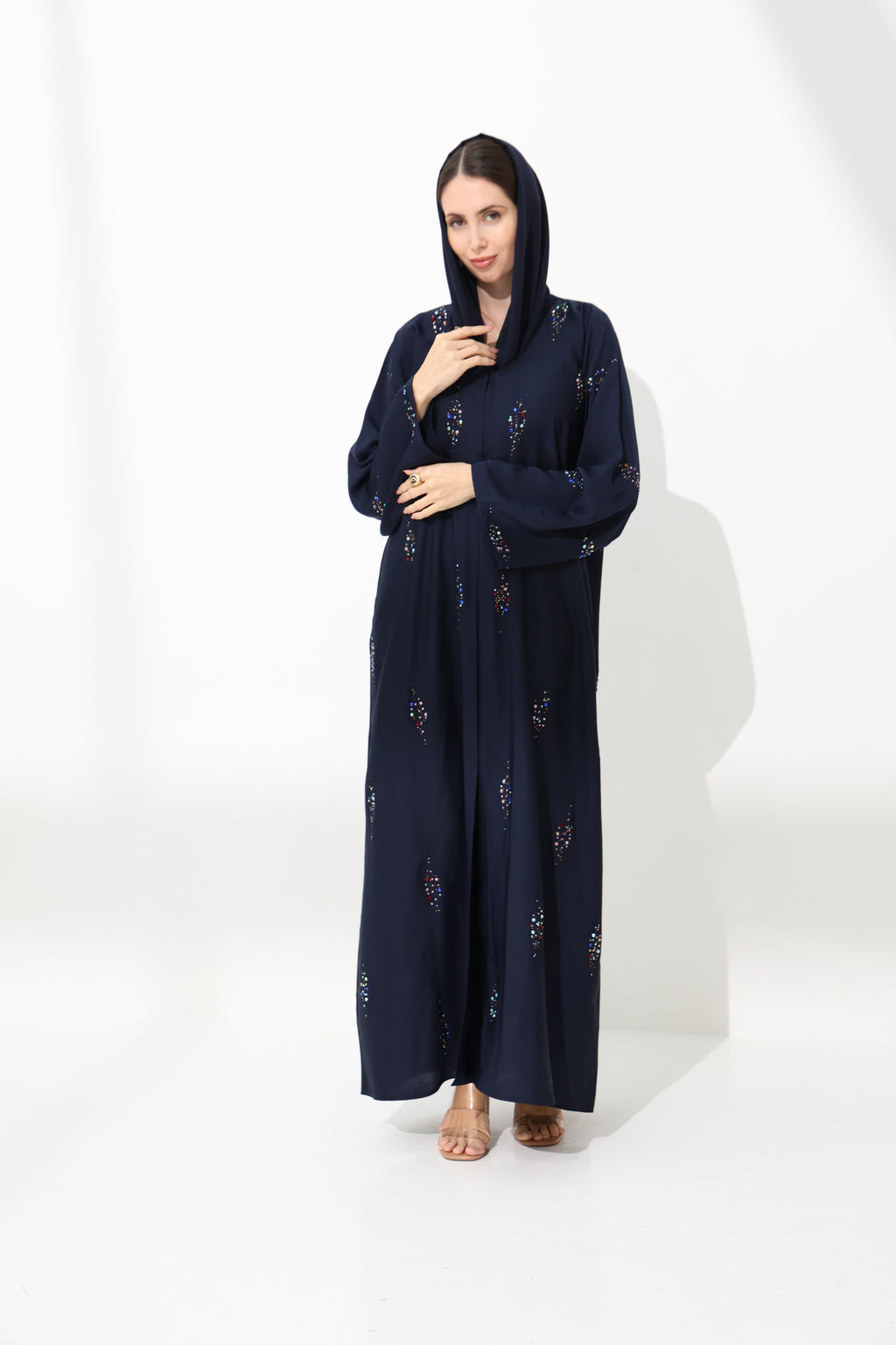 Nashwa Dark Blue Abaya