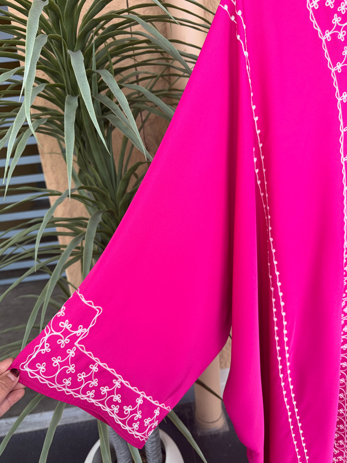 MEHER Fushia Pink Farasha Abaya