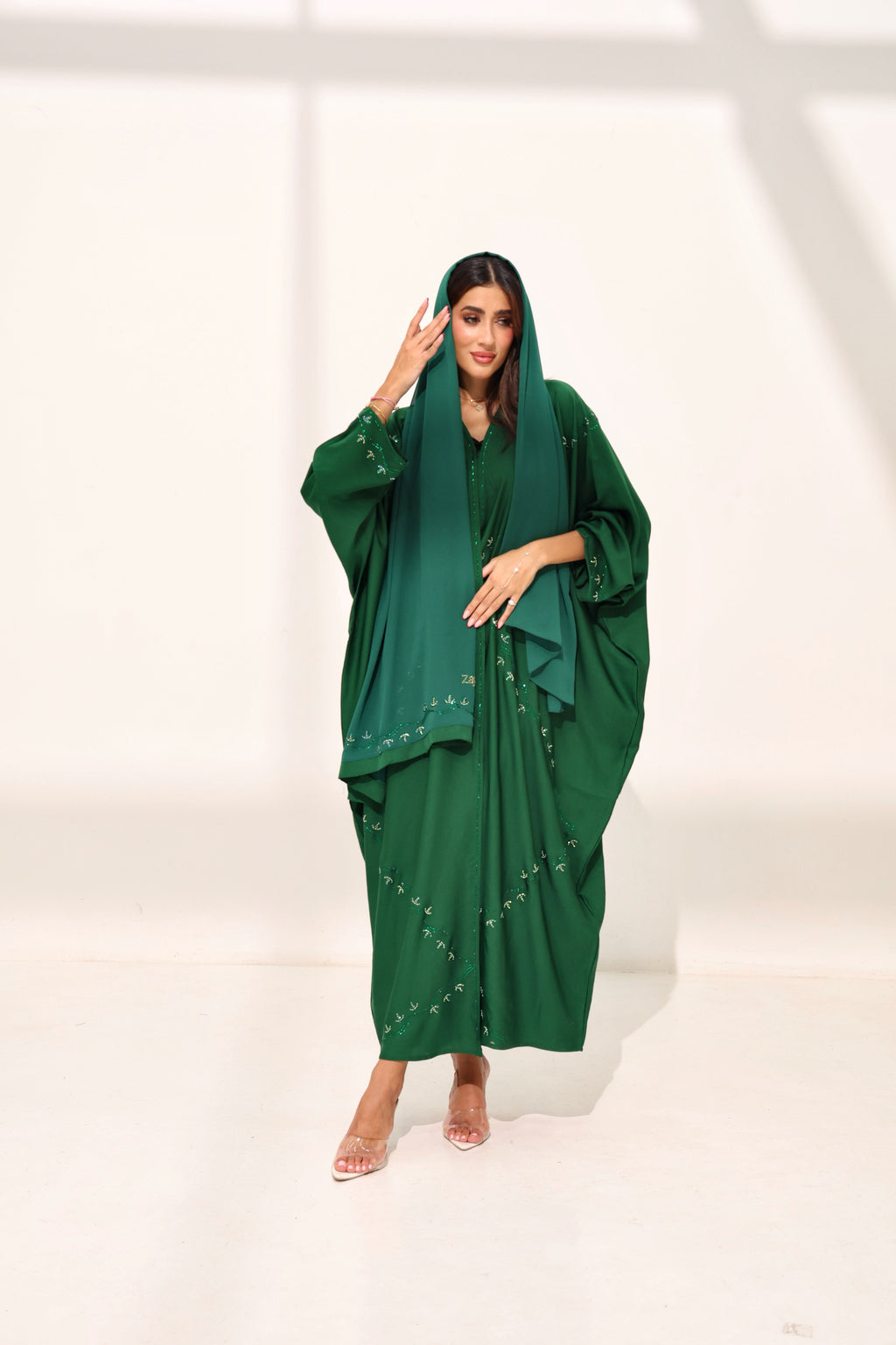Asma Dark Emerald Green Farasha