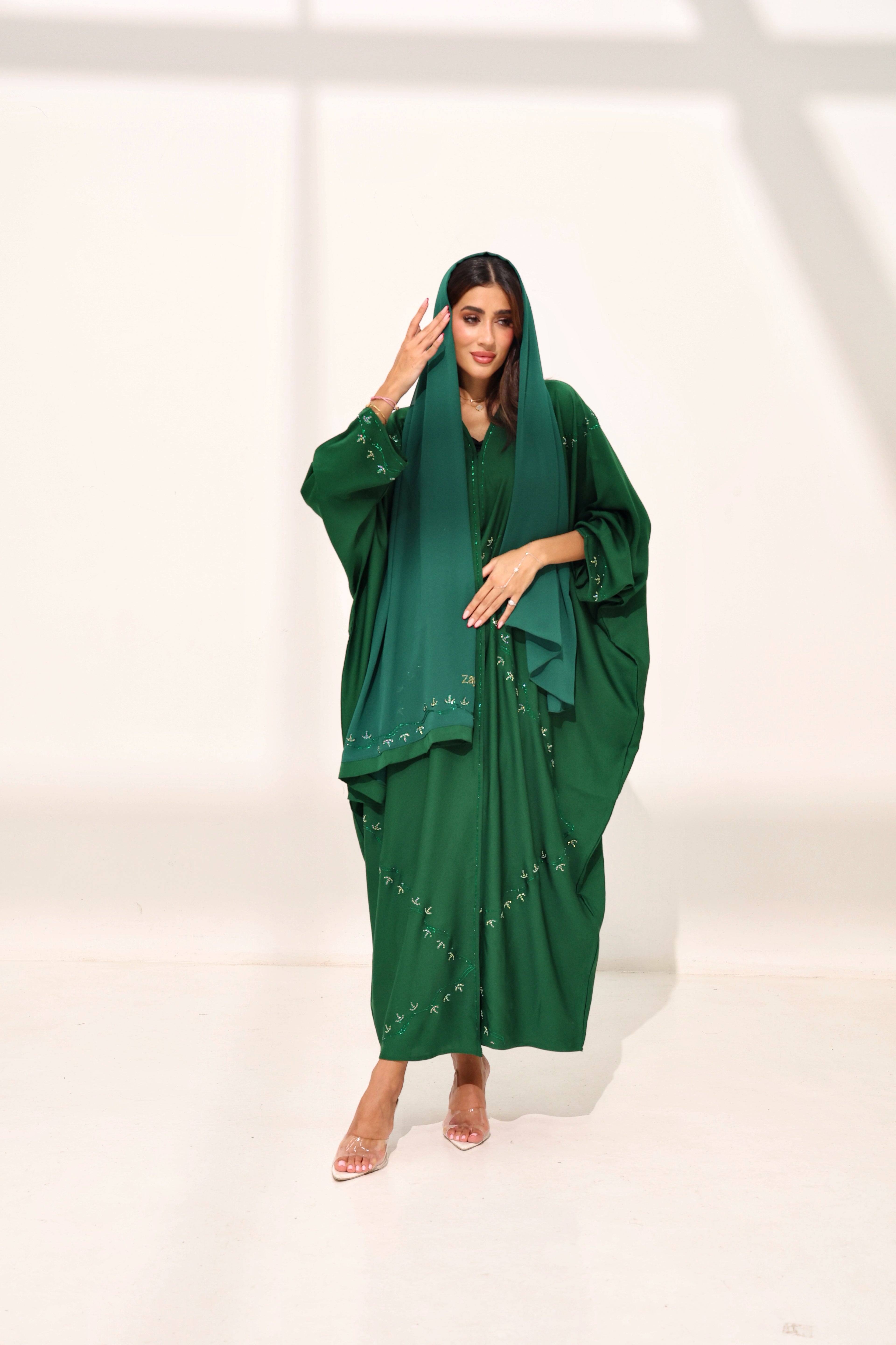 Asma Dark Emerald Green Farasha