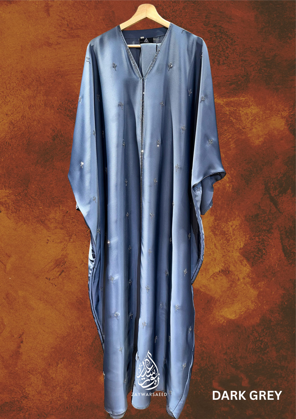 Luna DarkGrey Farasha Abaya