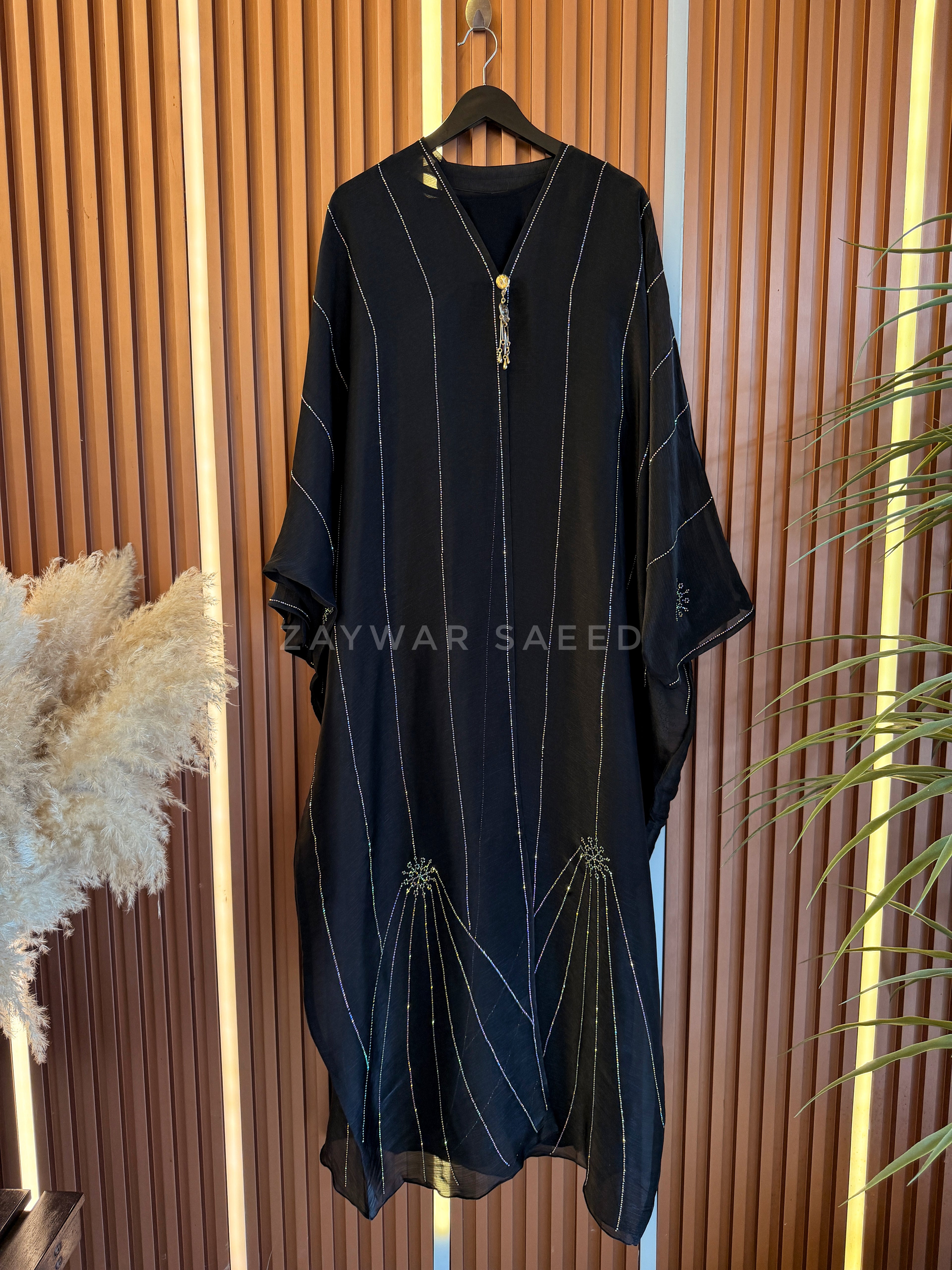 ZARIYA OBSIDIAN CARDIGAN ABAYA