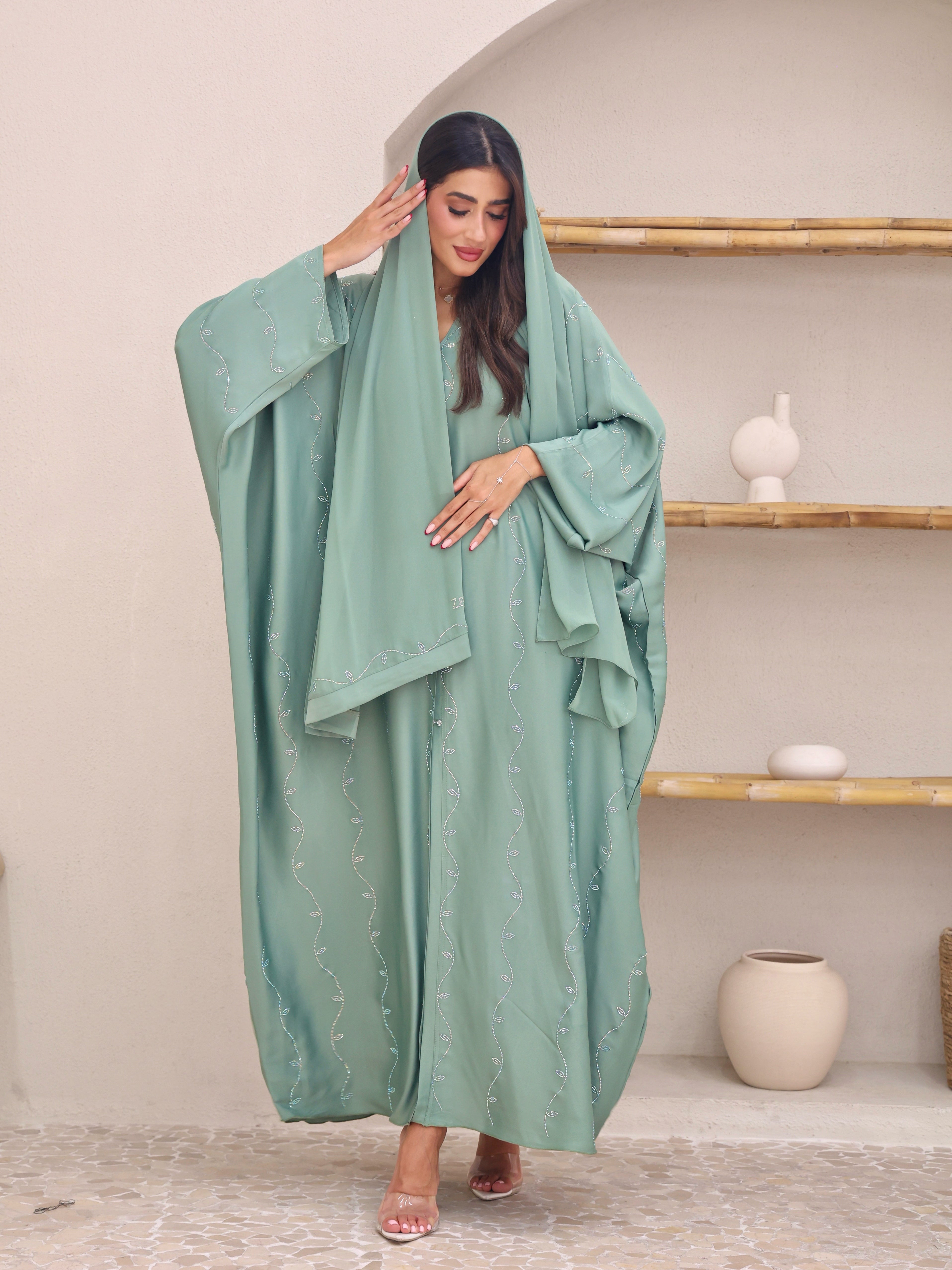 Hadia Sage Green Farasha