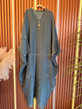 ZARIYA DUSTY SAGE GREEN CARDIGAN ABAYA