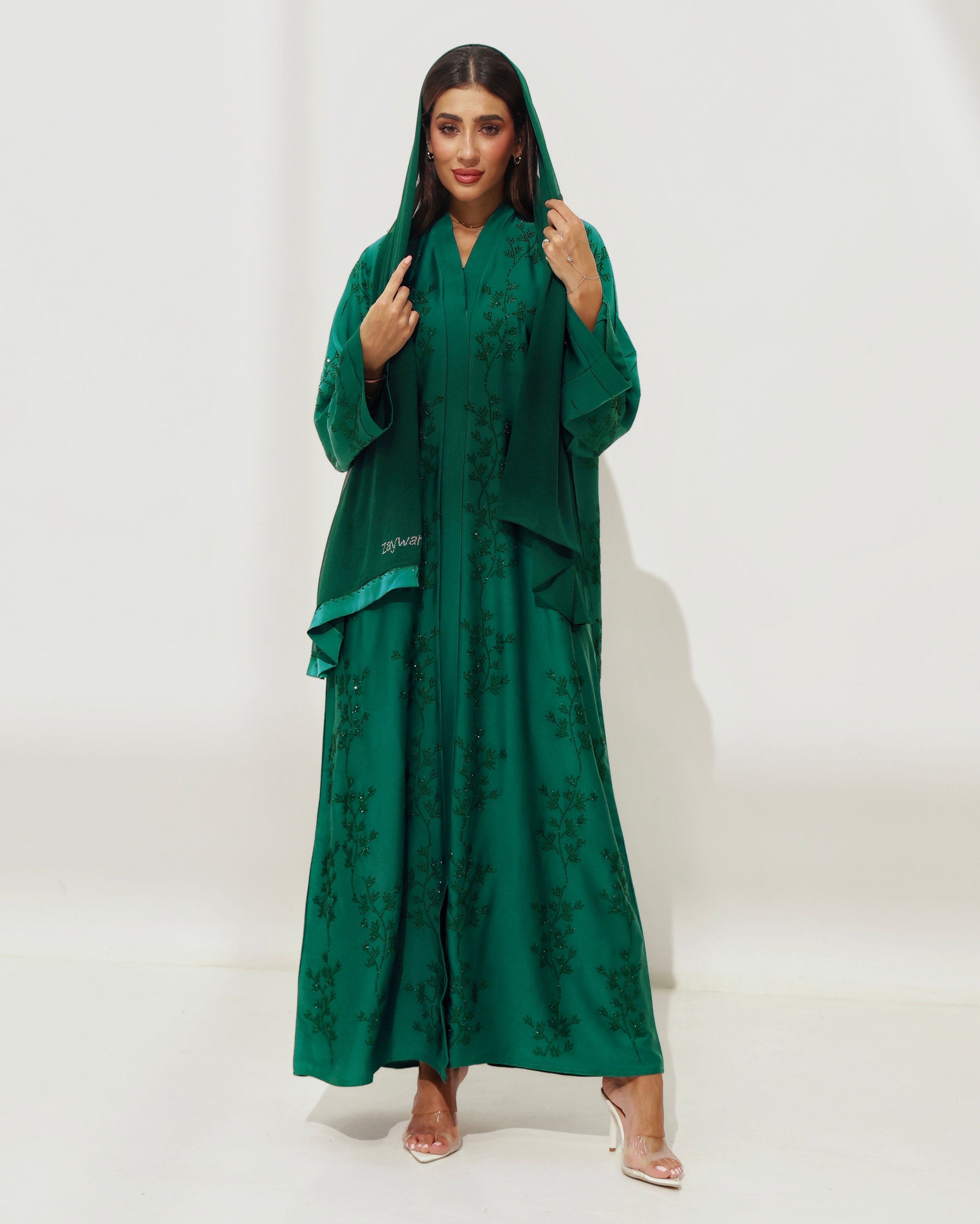 Mehreen Emerald Green Abaya