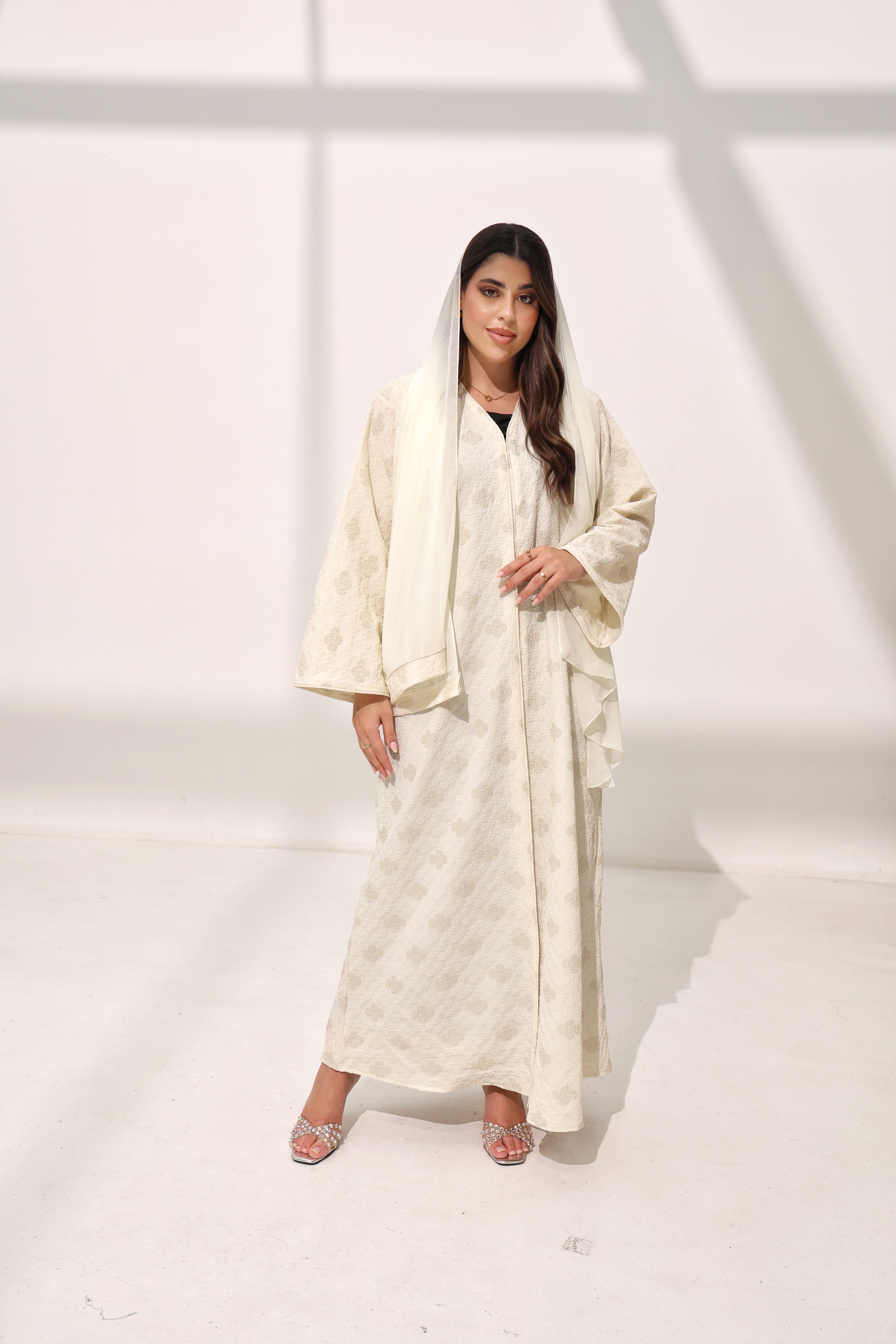 Layani Cannoli Cream Abaya