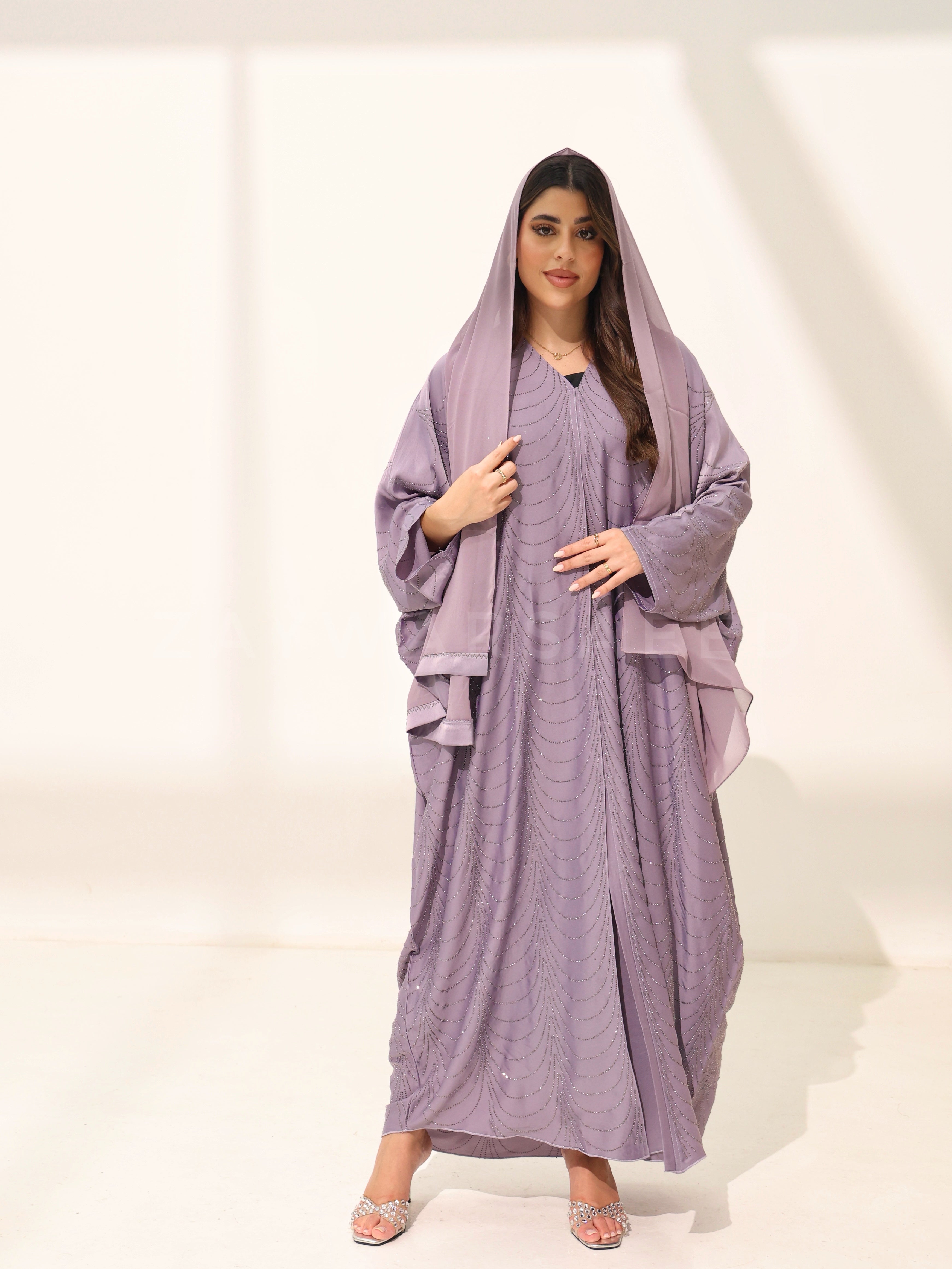 Surayya lilac Farasha Abaya