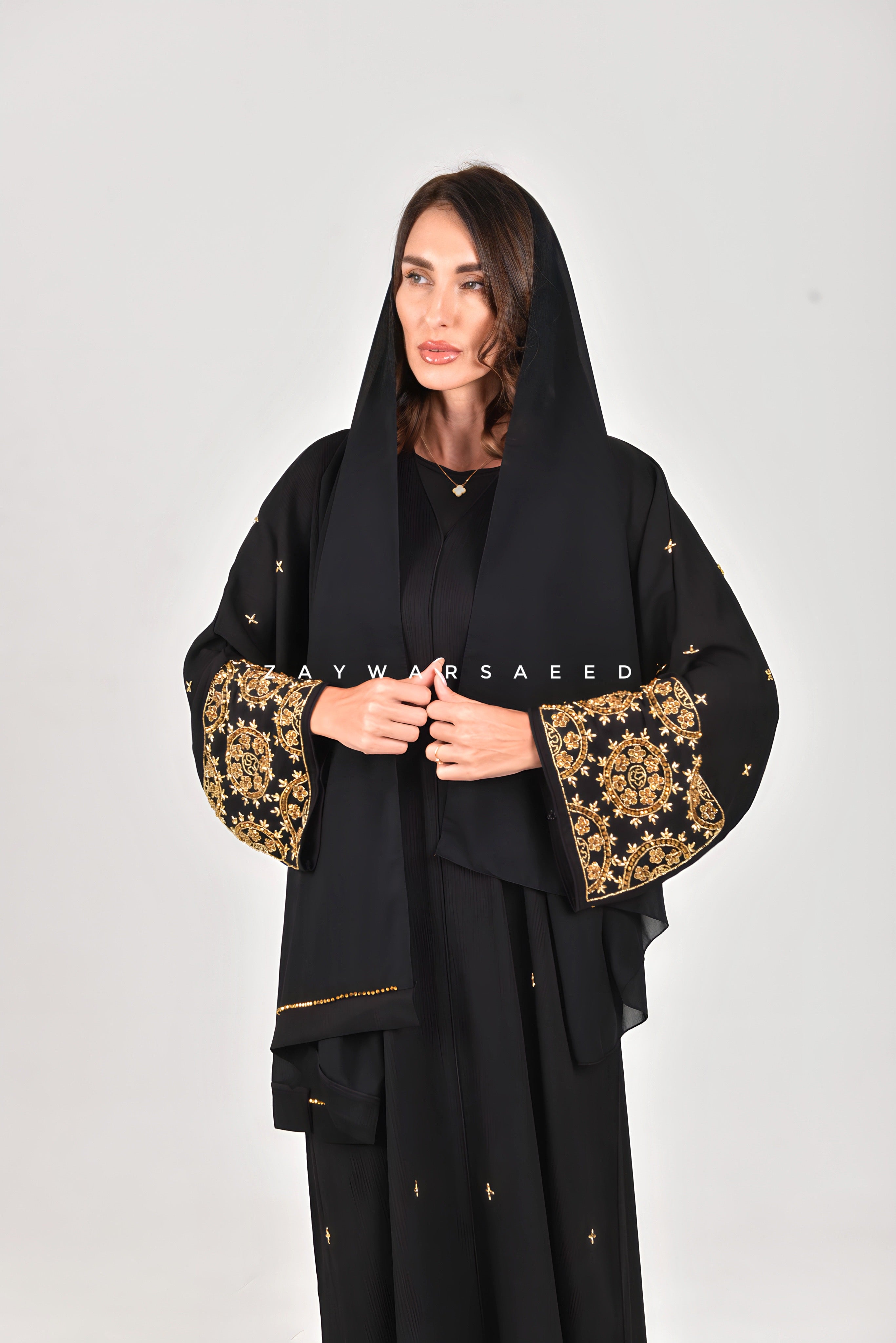 Rummana Obsidian Gold Abaya