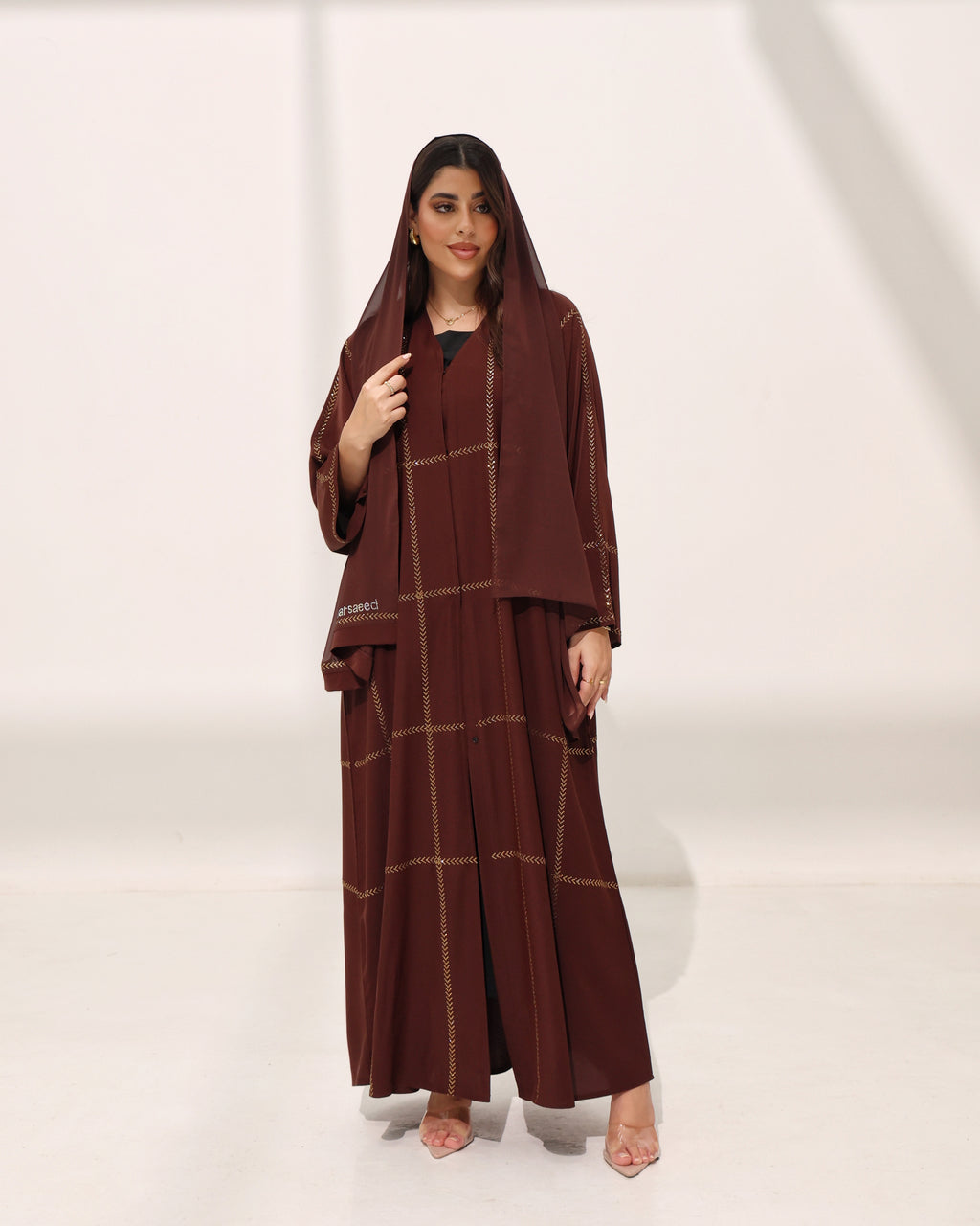 Arzoo Rich Brown Abaya