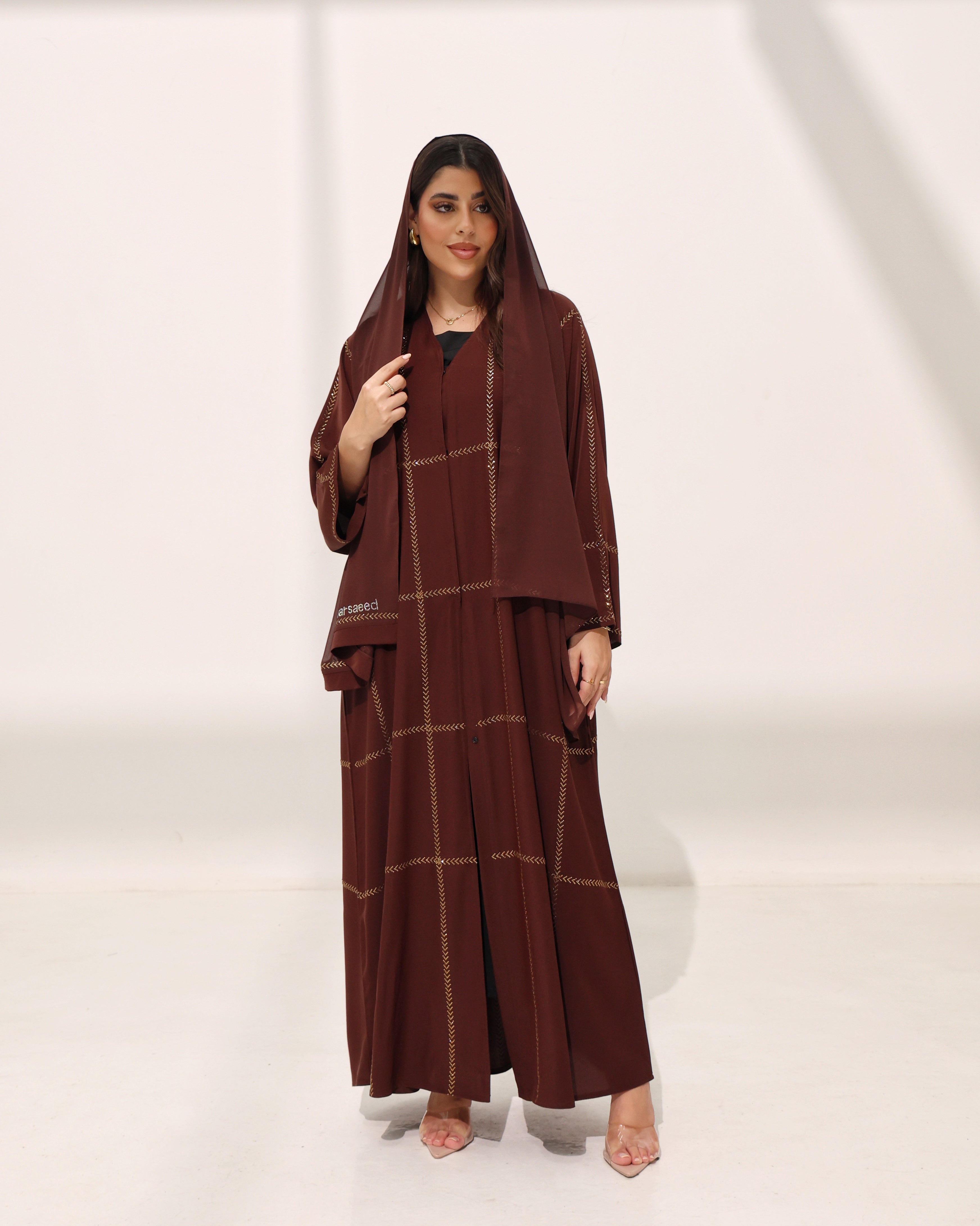 Arzoo Rich Brown Abaya