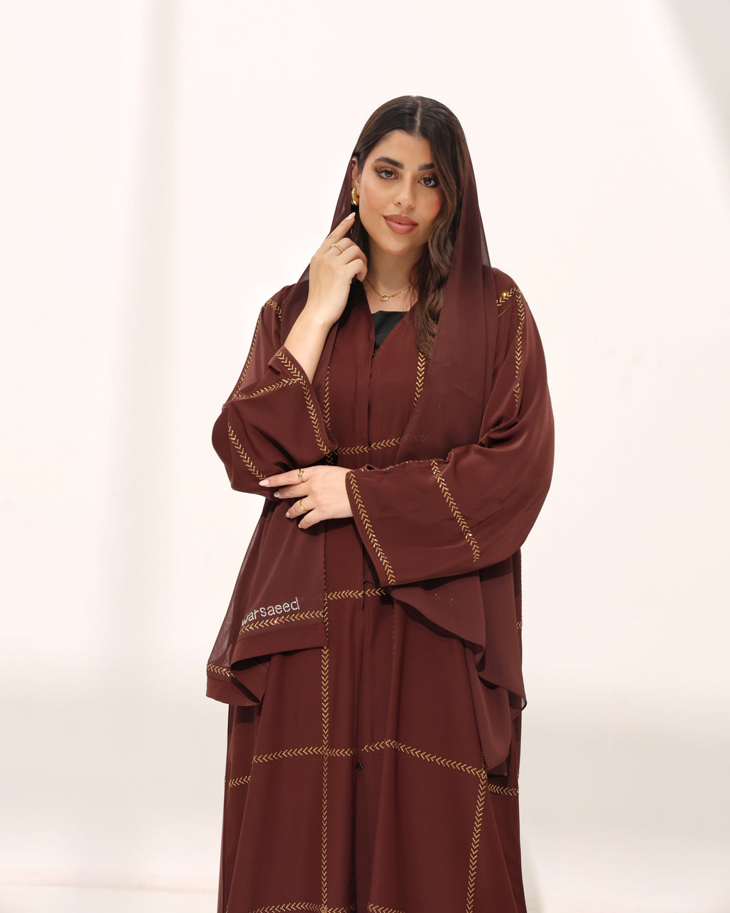 Arzoo Rich Brown Abaya