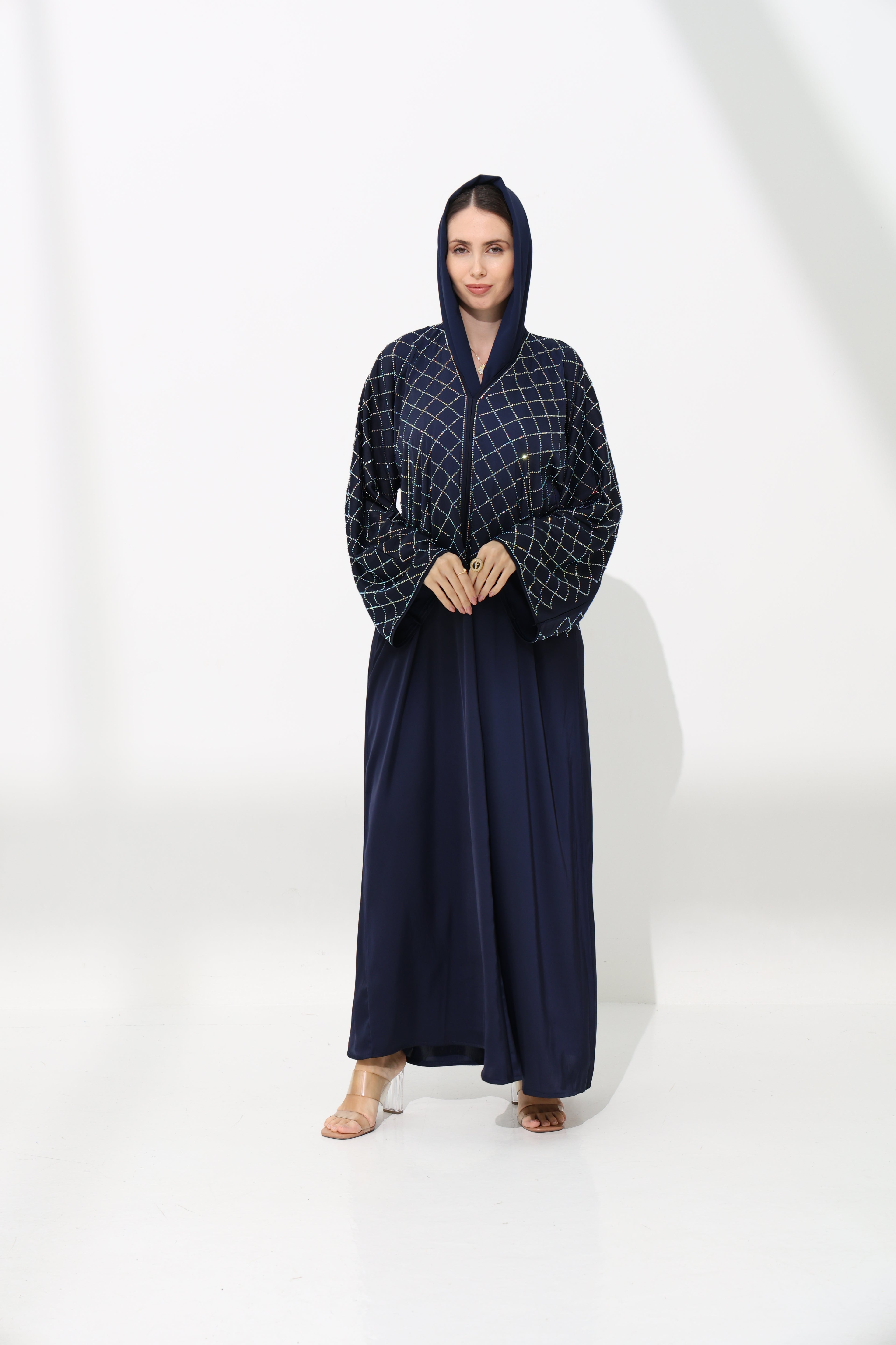 Kiraz Dark Blue Abaya