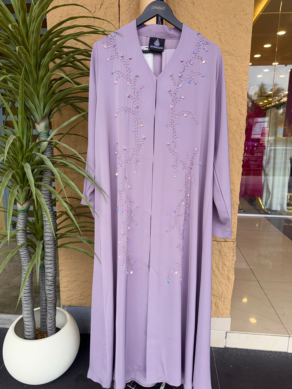 AYLA STARDUST Lilac Abaya