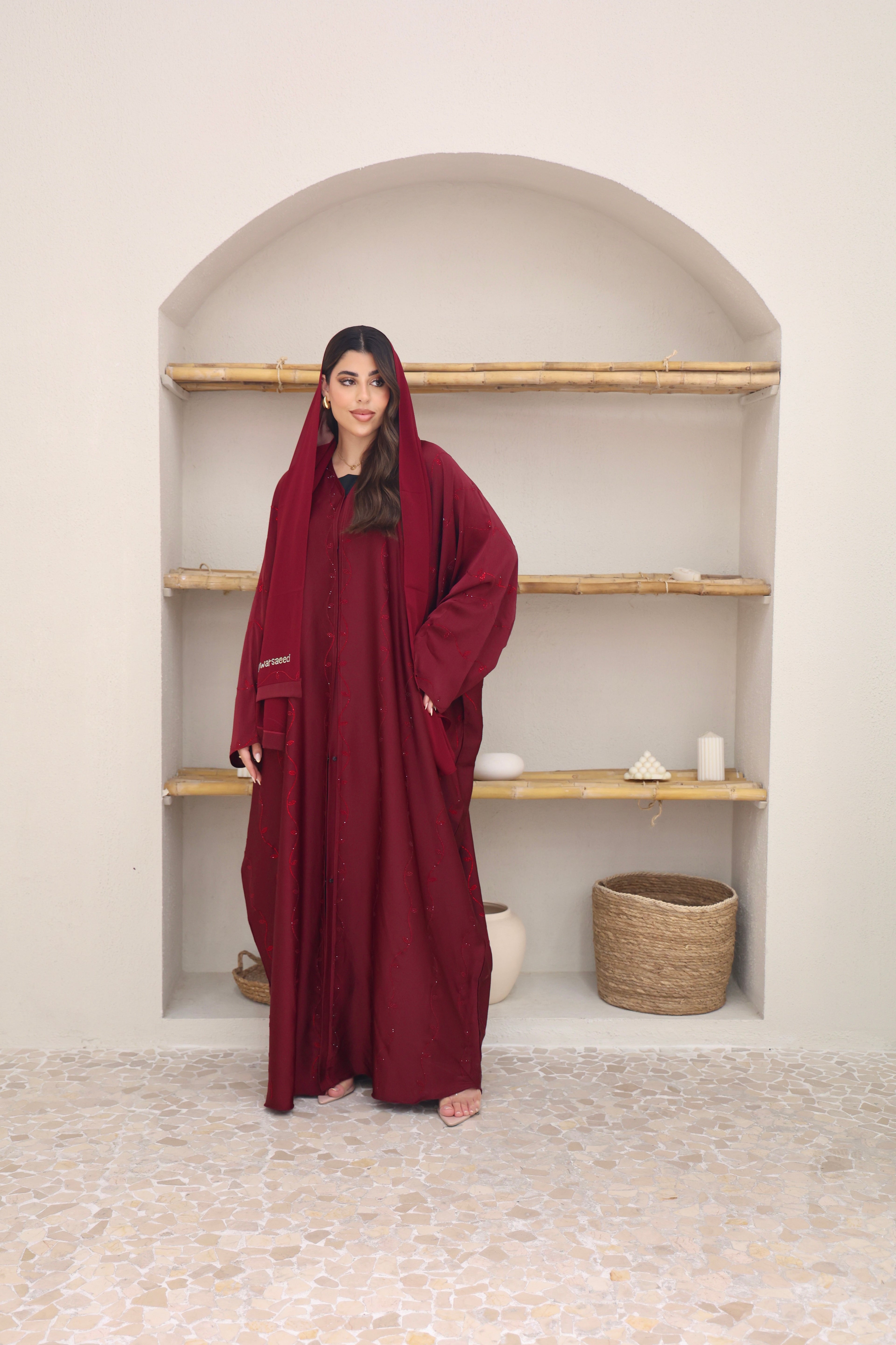 Hadia Maroon Farasha