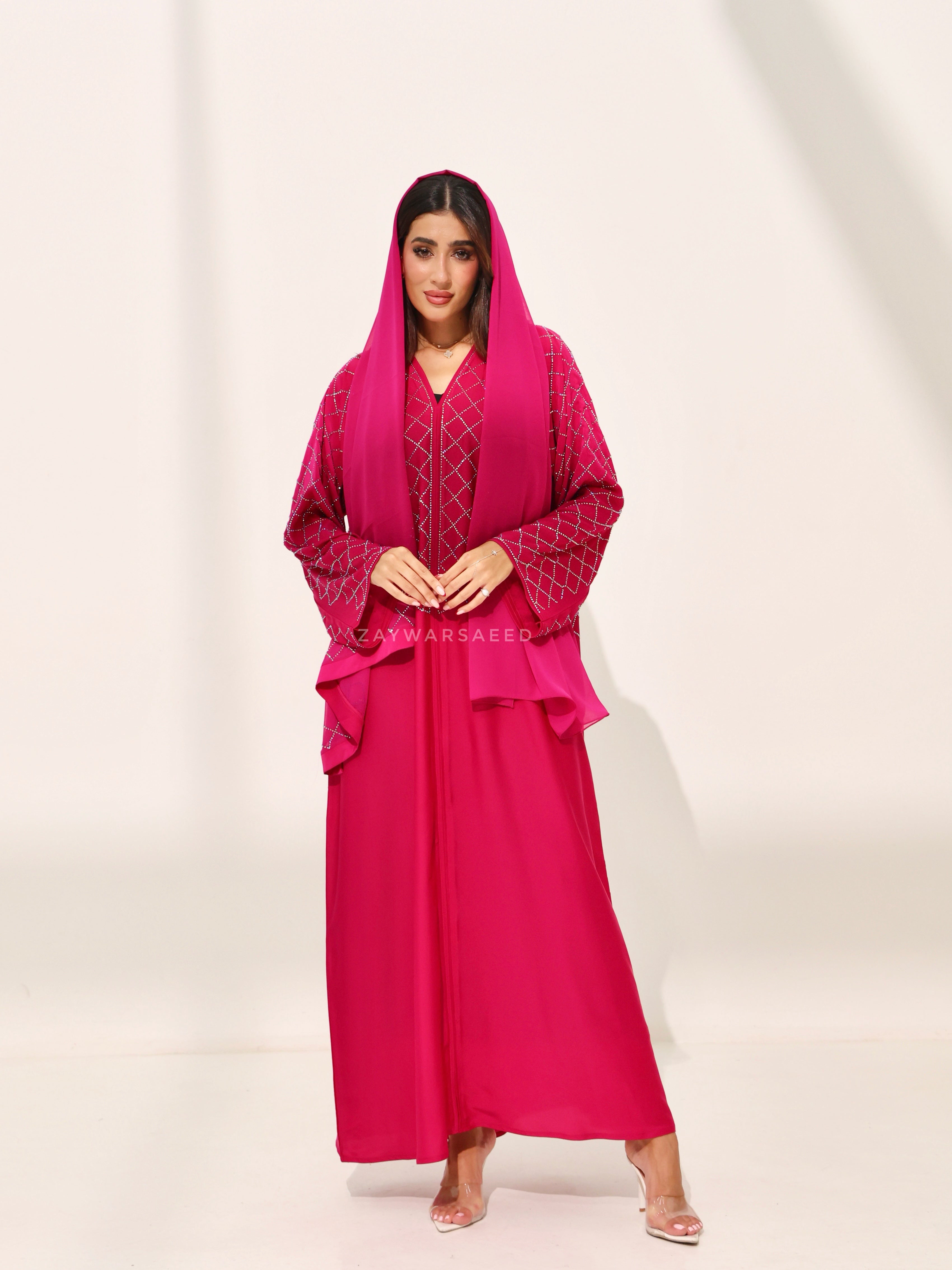 Kiraz Fushia Pink Abaya