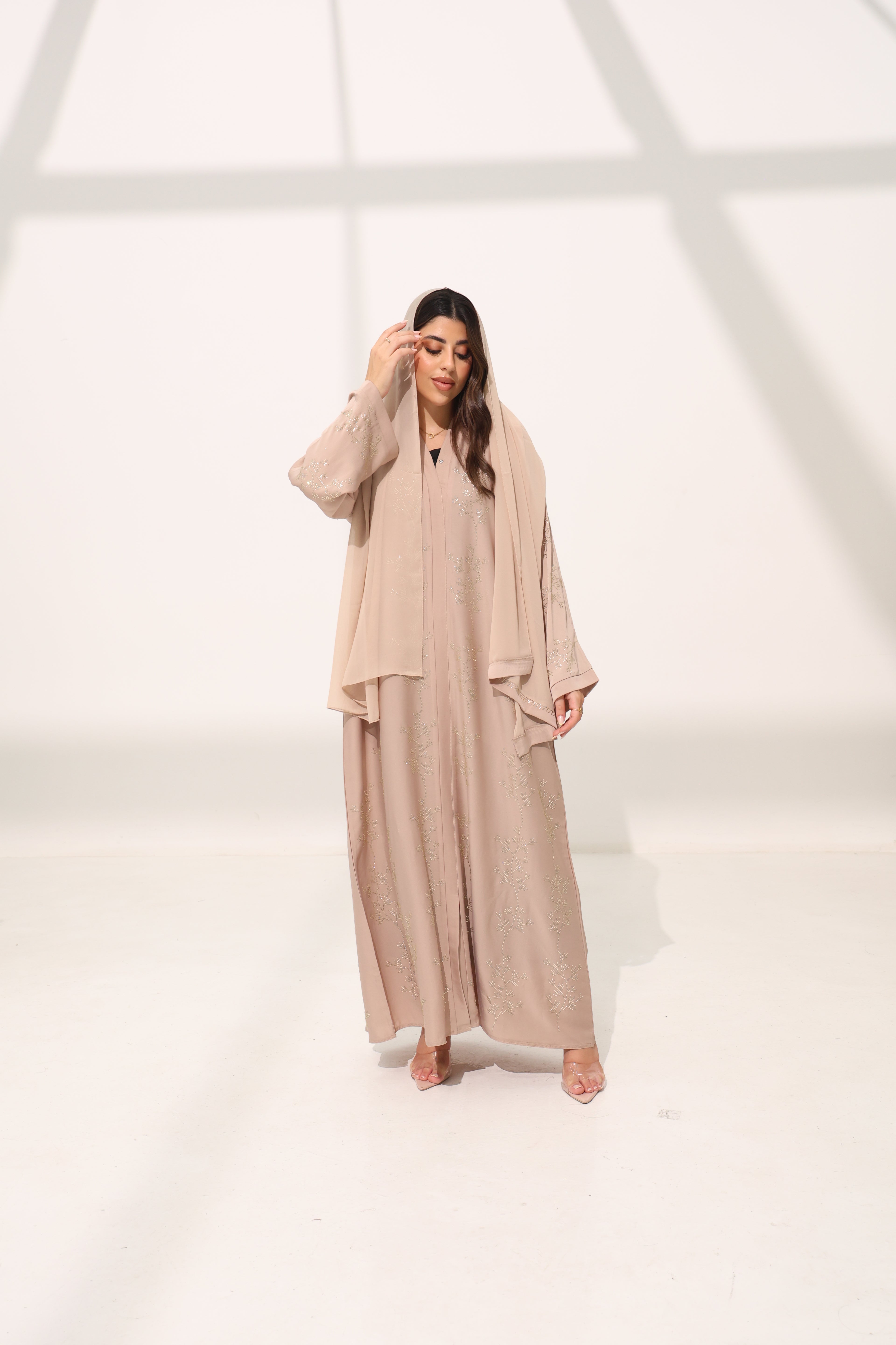 Mehreen Beige Abaya