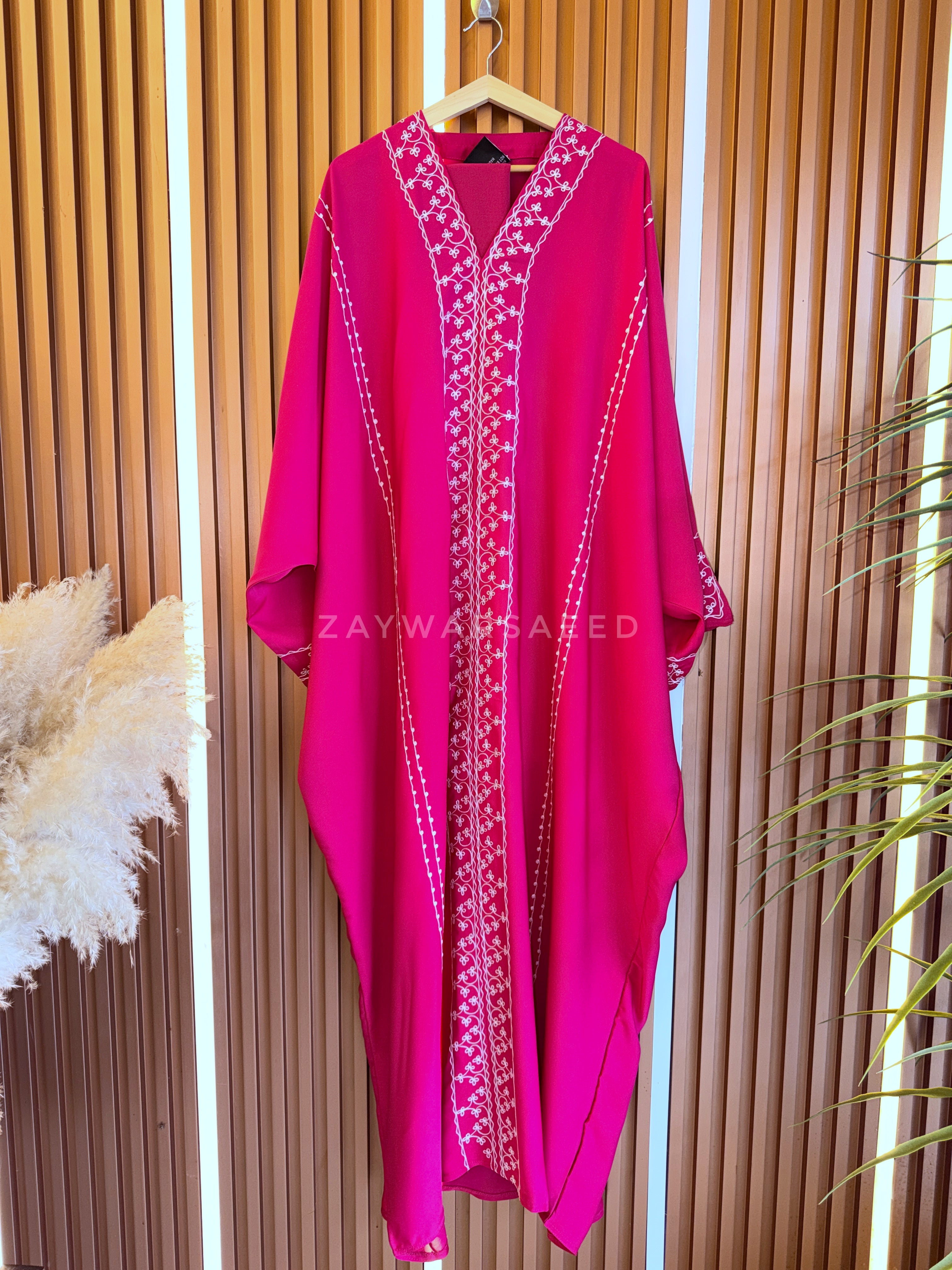 MEHER FUSHIA PINK FARASHA ABAYA