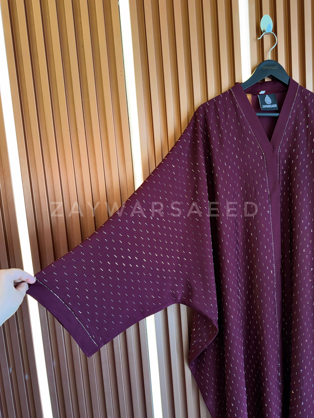 SOFIA Burgandy Farasha Abaya