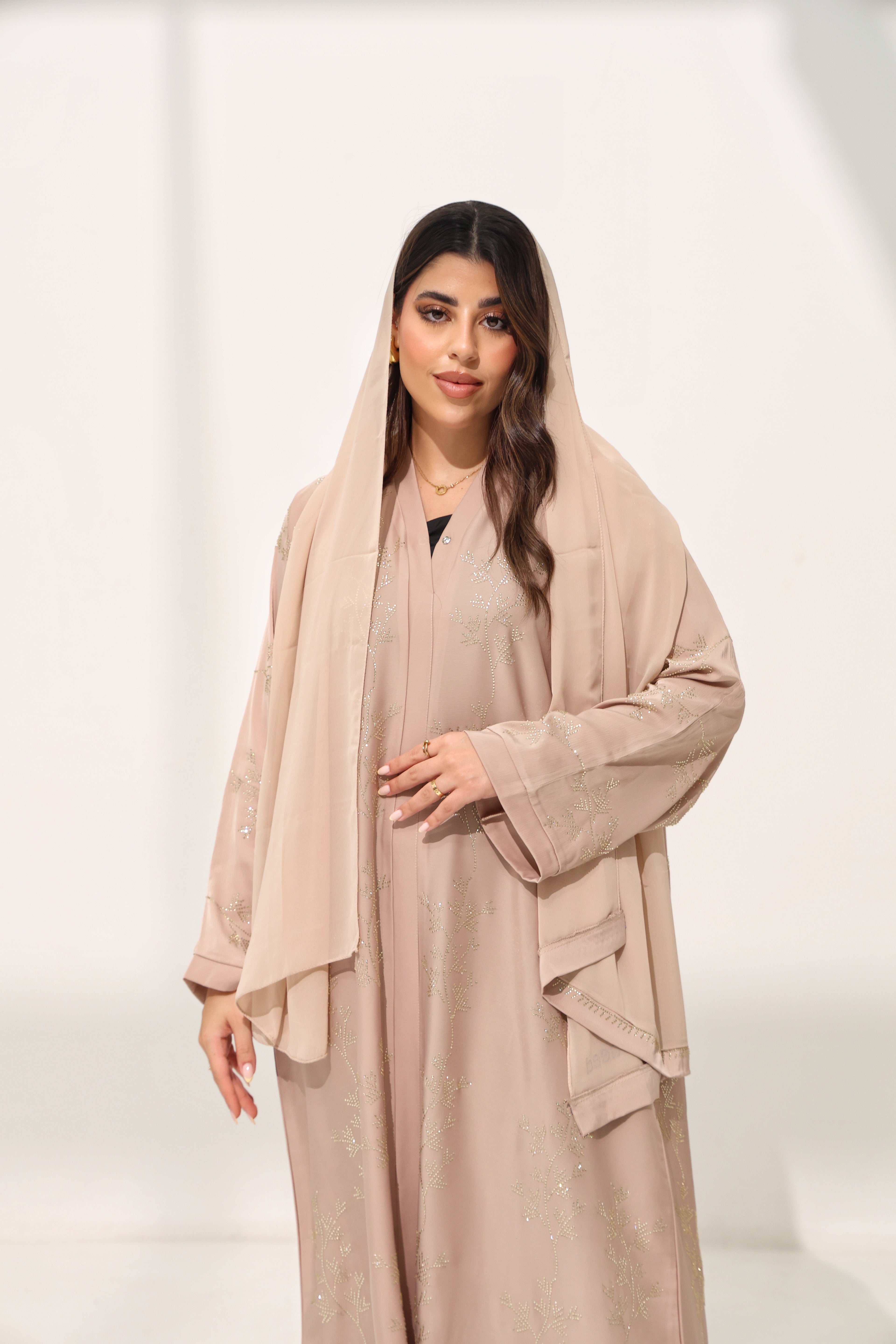 Mehreen Beige Abaya