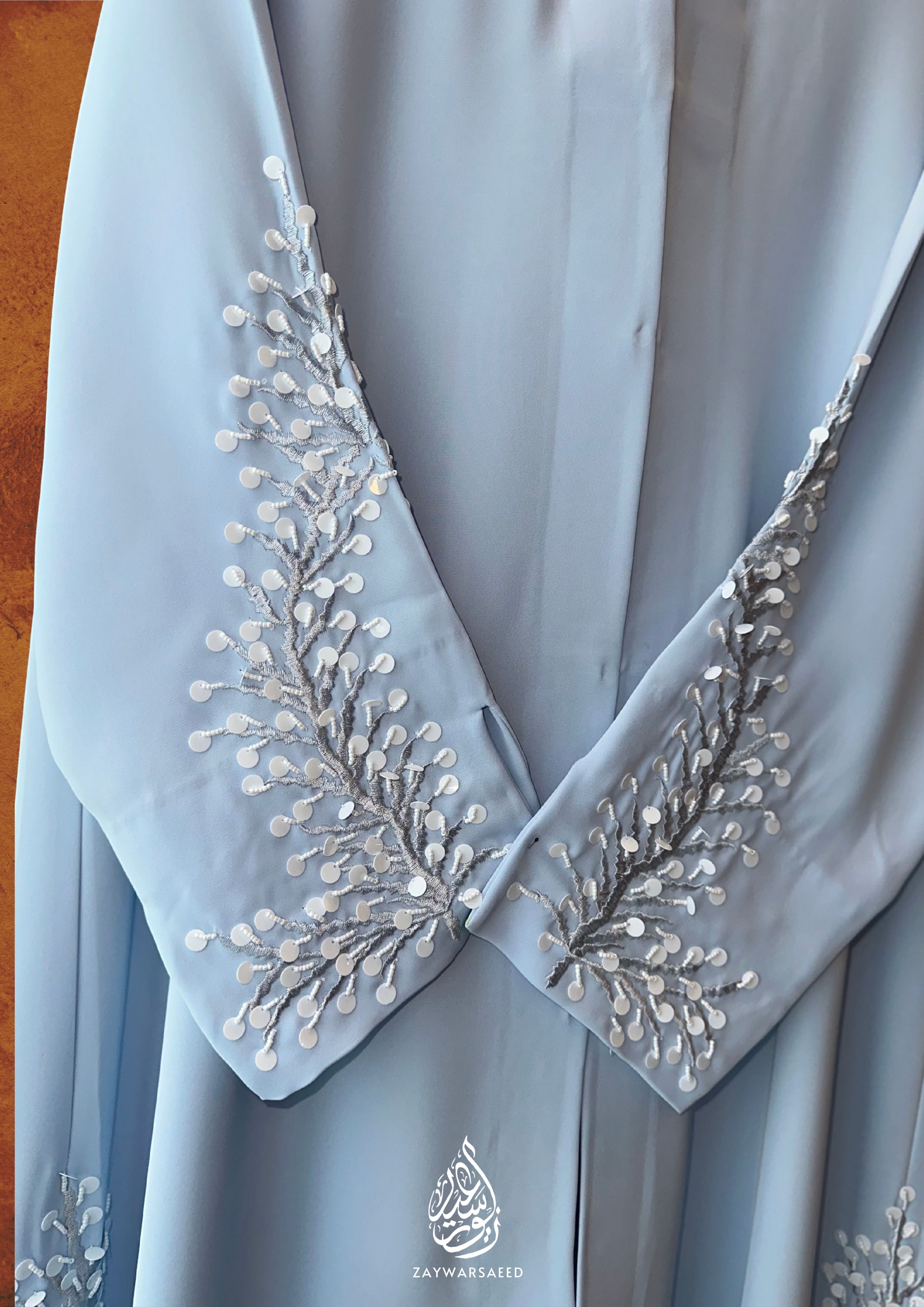 Al Aisya Serenity Blue Abaya