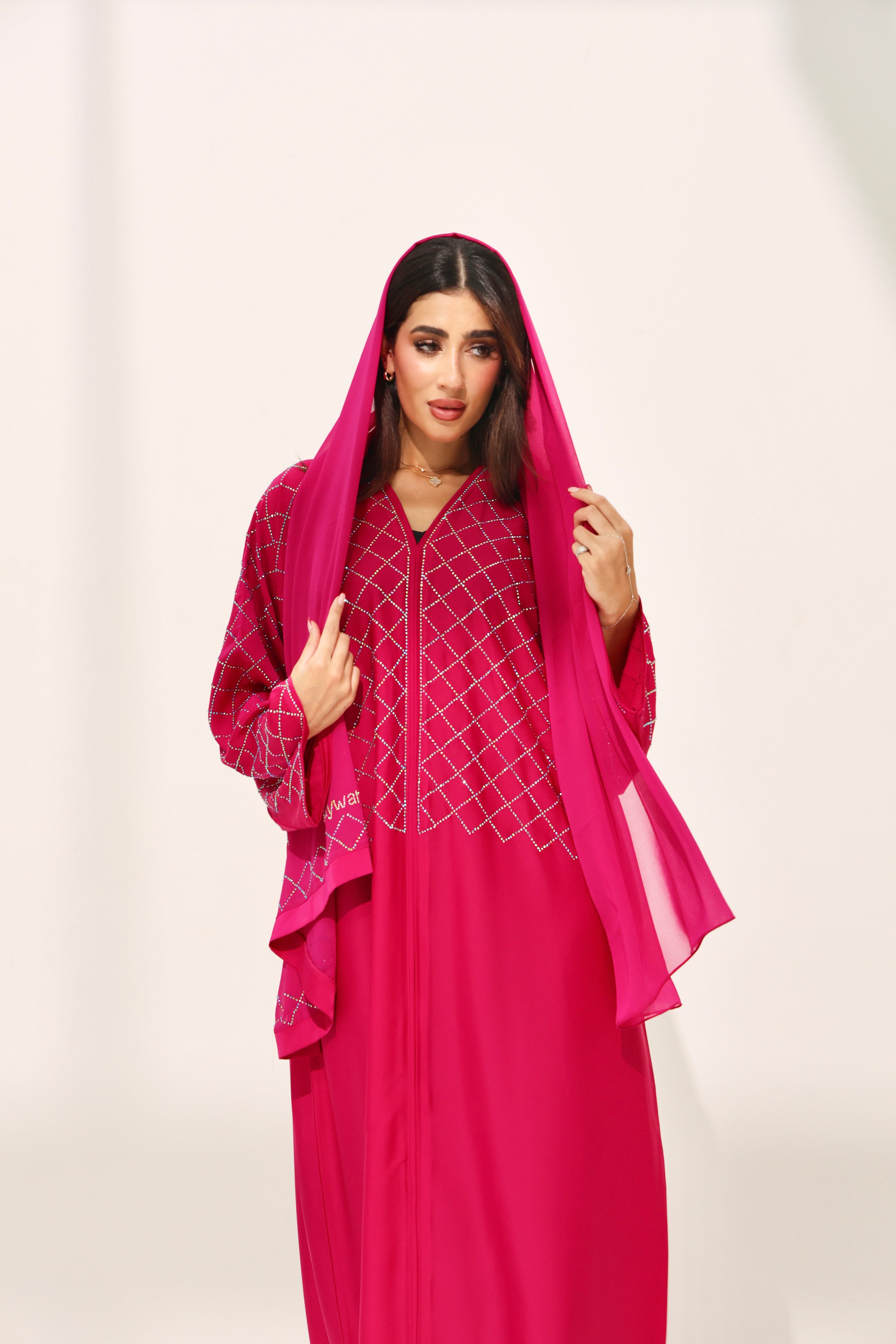 Kiraz Fushia Pink Abaya
