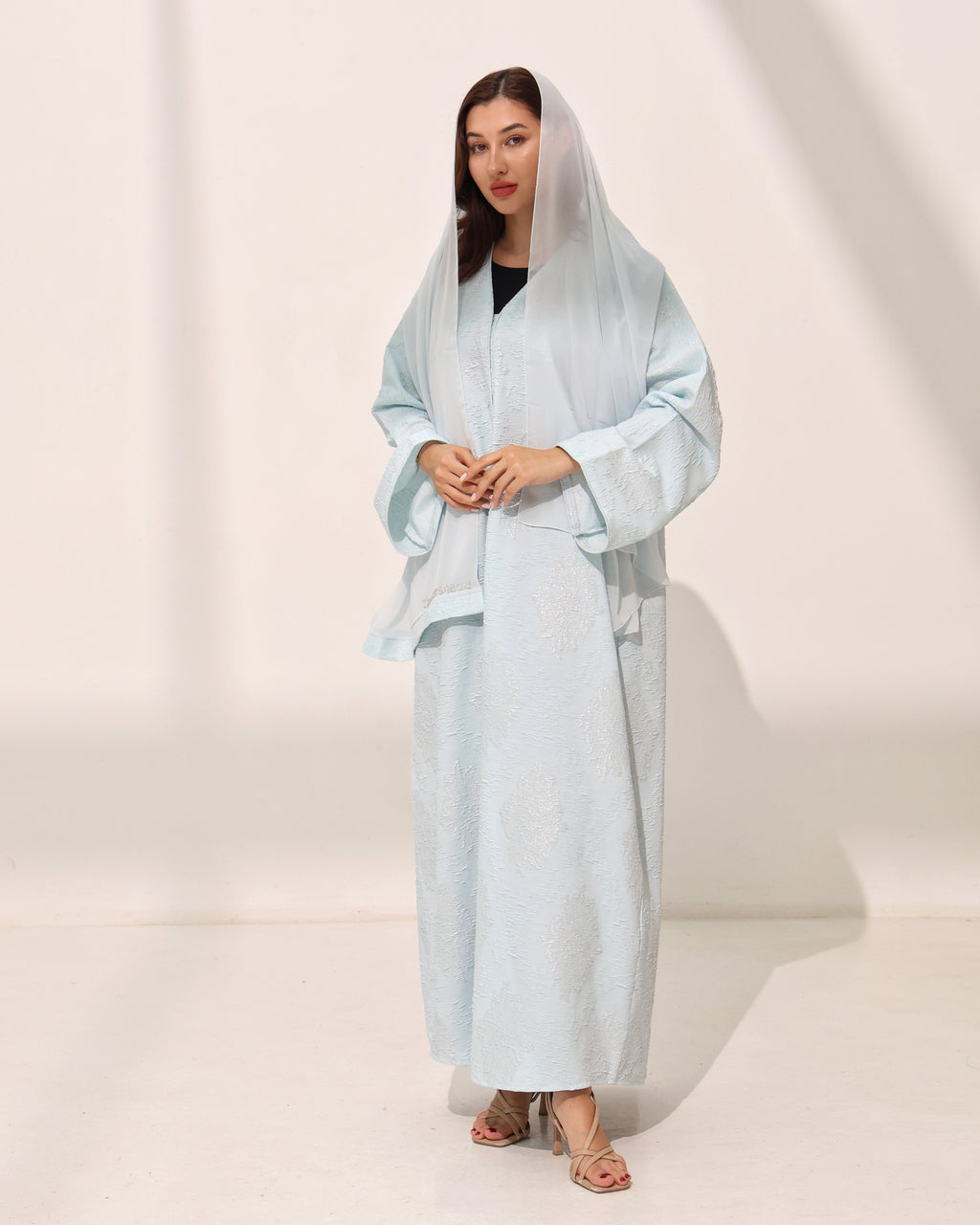 Layani Pastel Blue Abaya