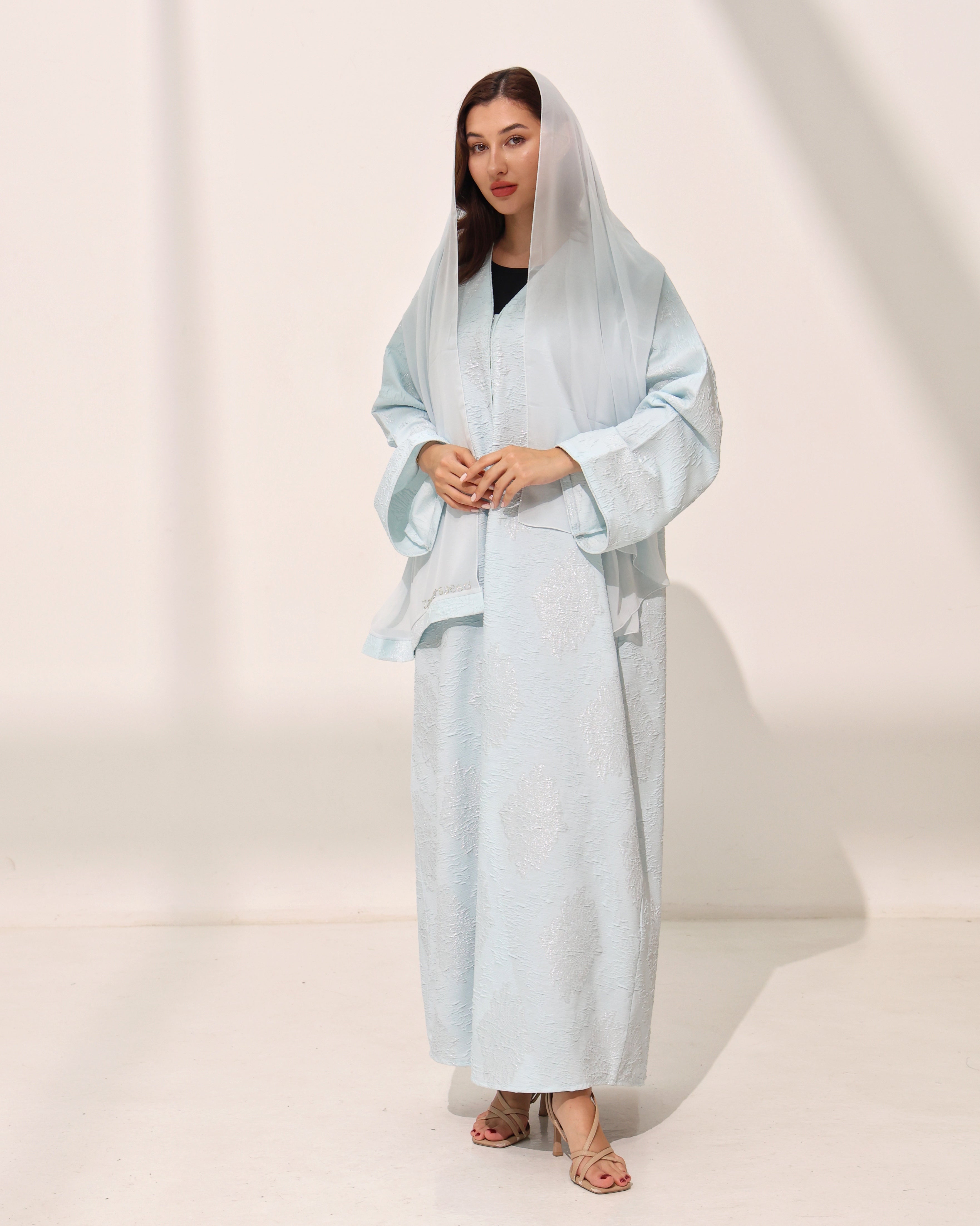 Layani Pastel Blue Abaya