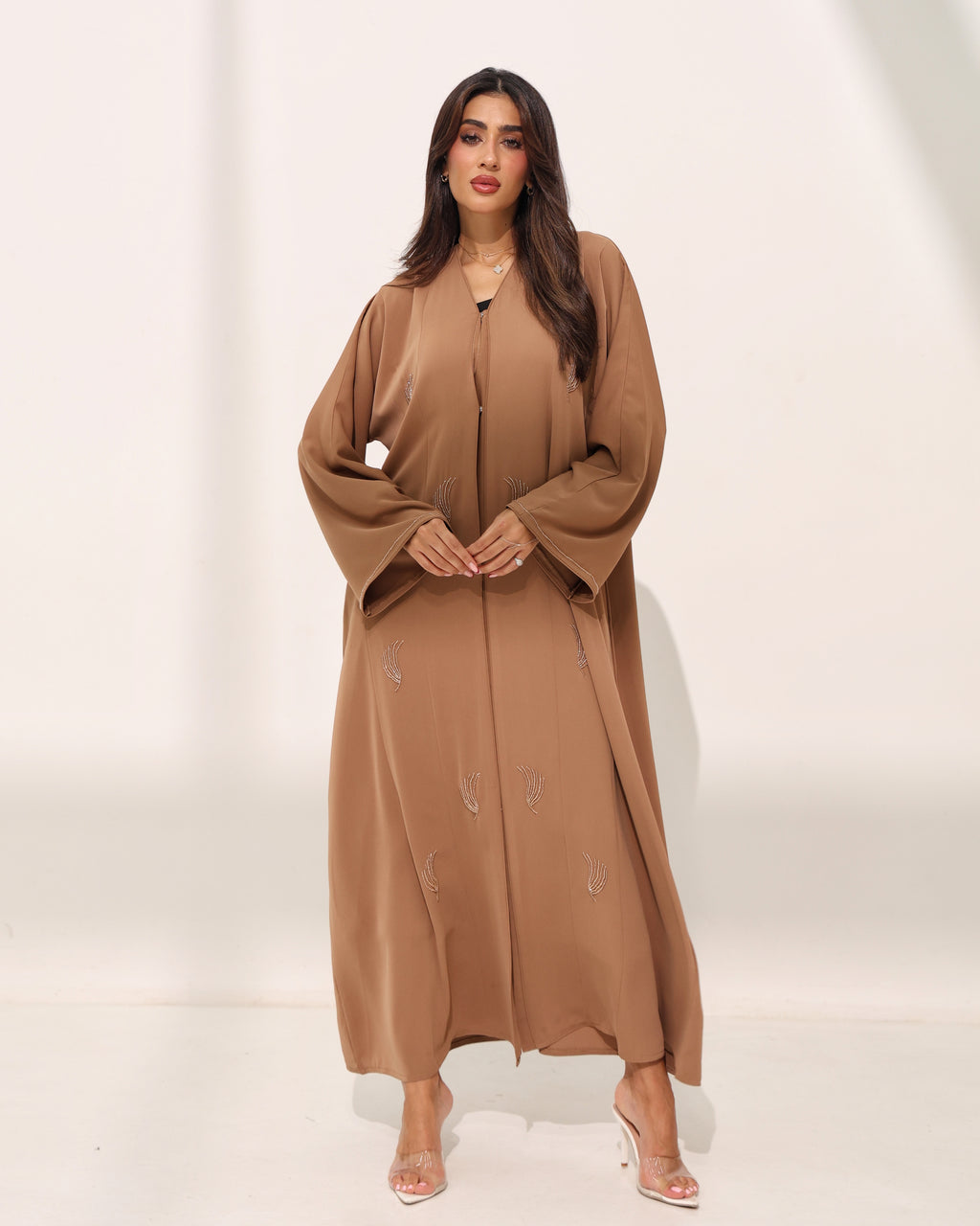 Mayya Mocha Brown Abaya