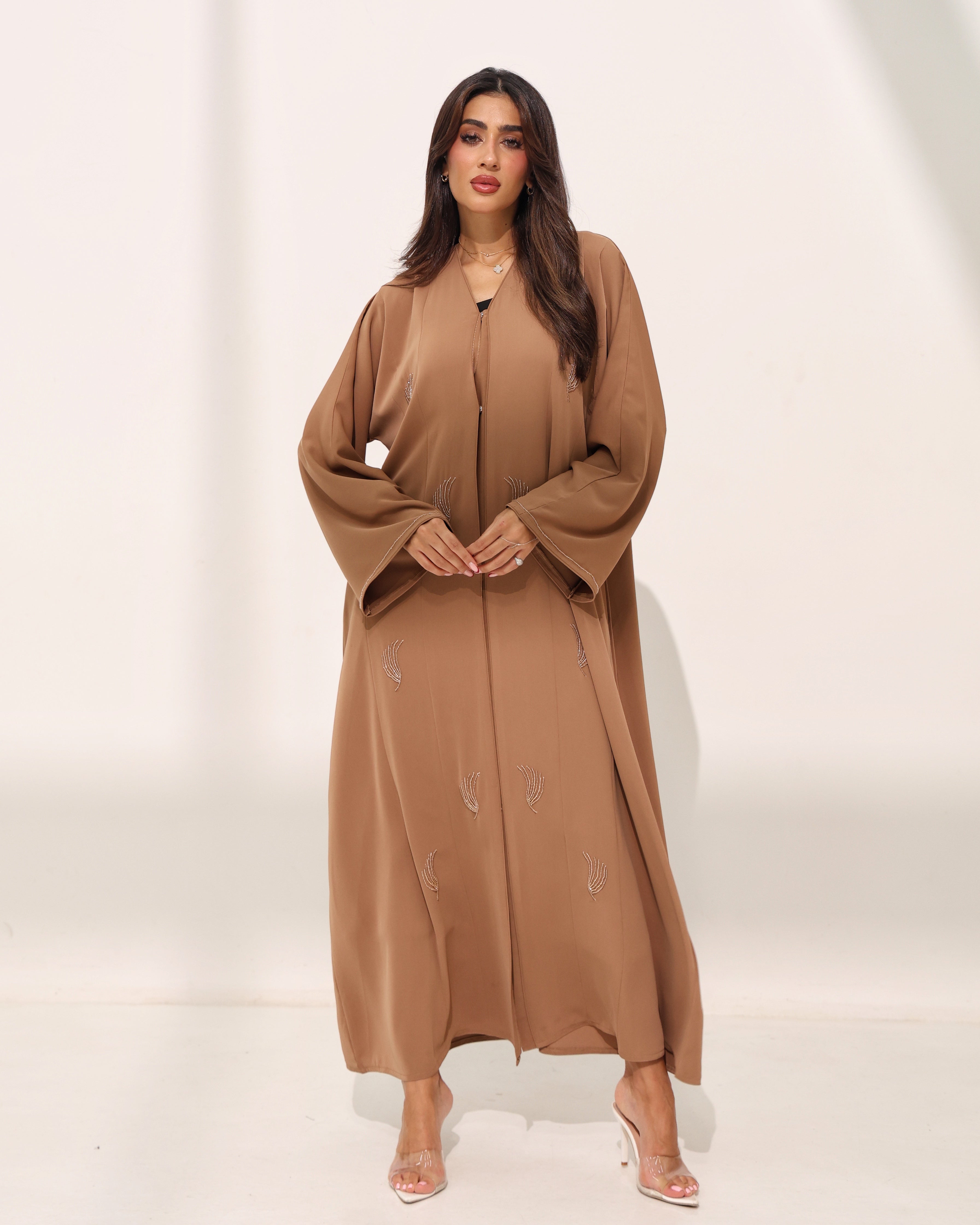 Mayya Mocha Brown Abaya