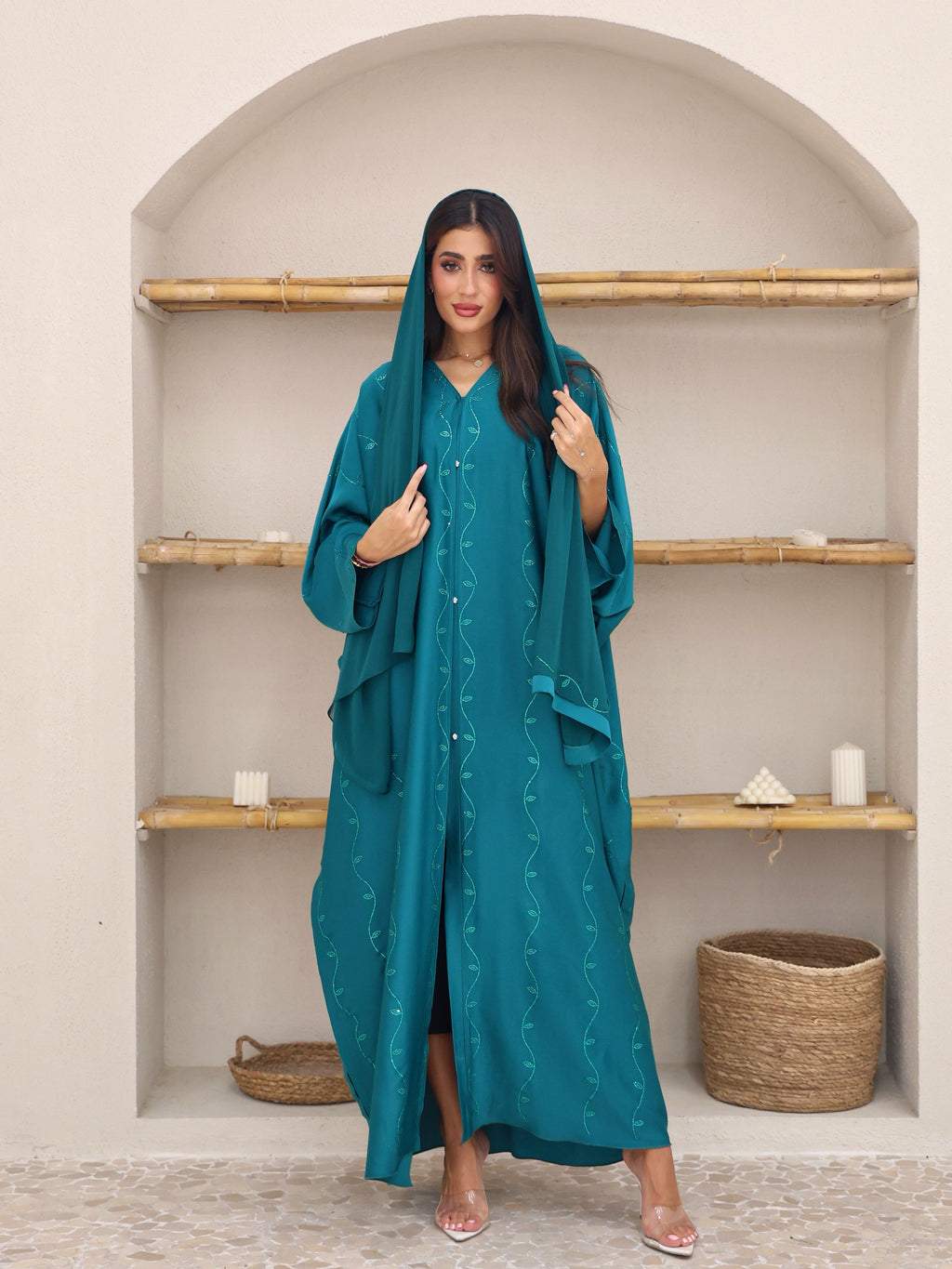 Hadia Teal Farasha