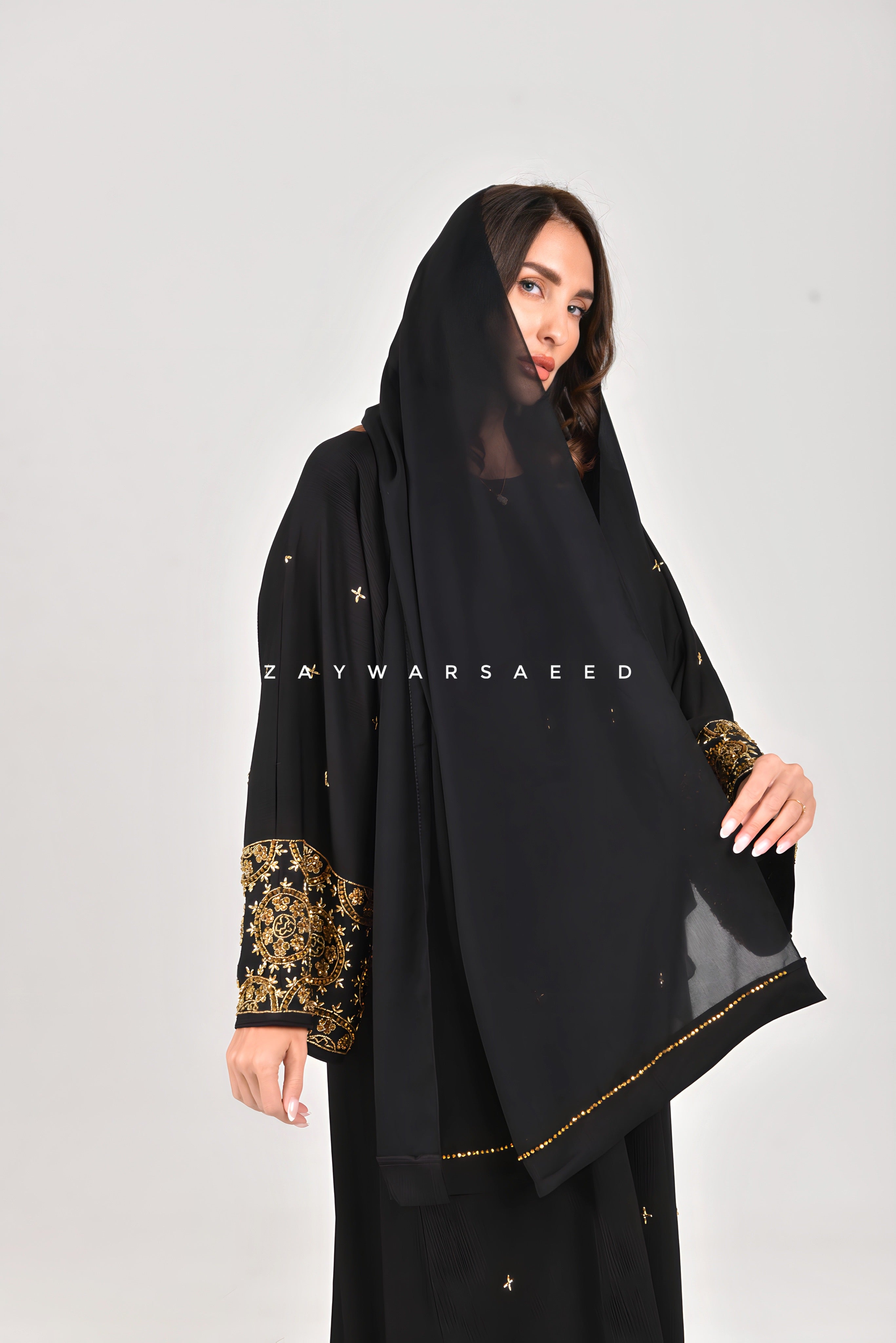 Rummana Obsidian Gold Abaya