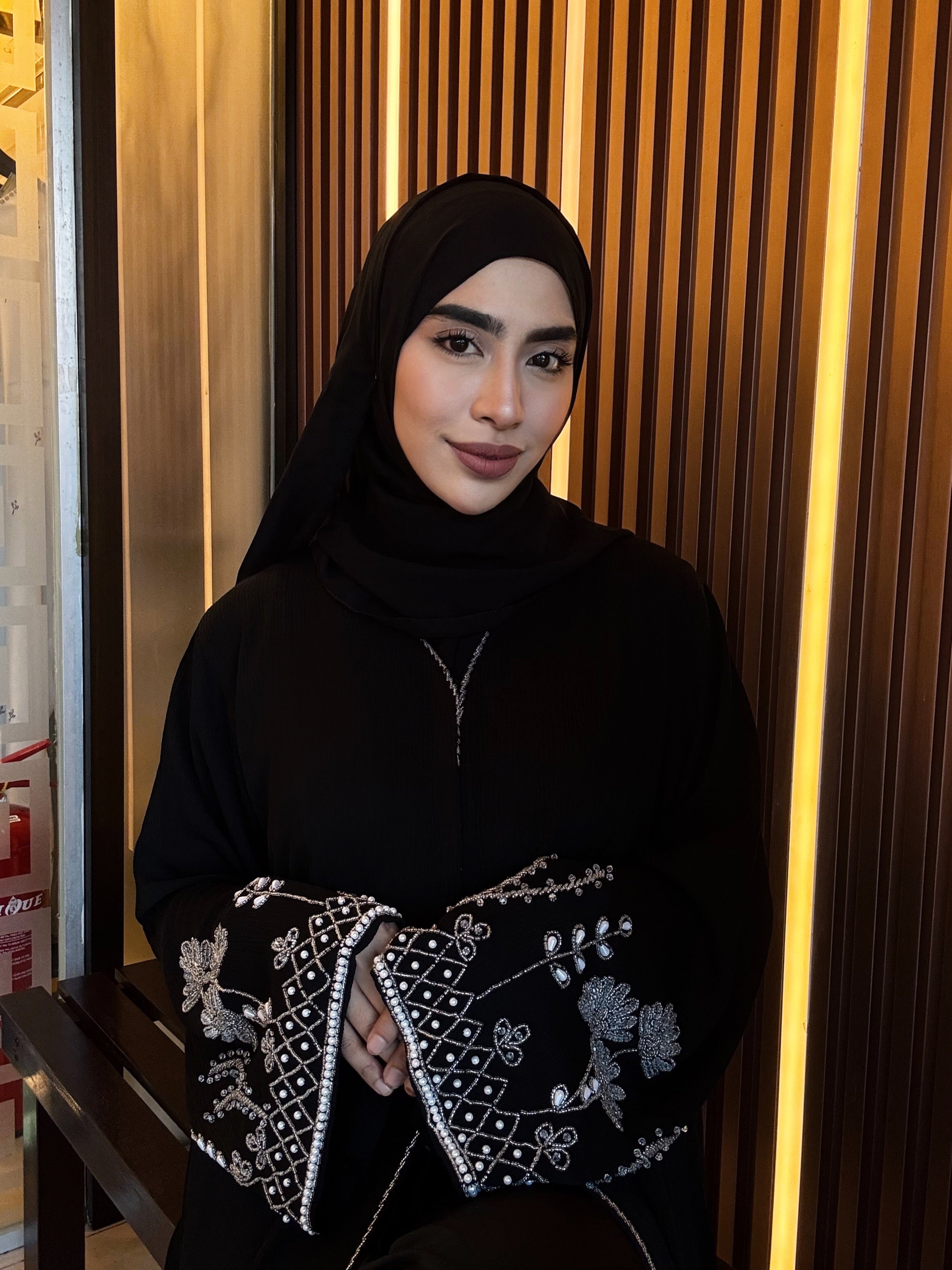 Rimsha Hand Beaded Luxe Abaya