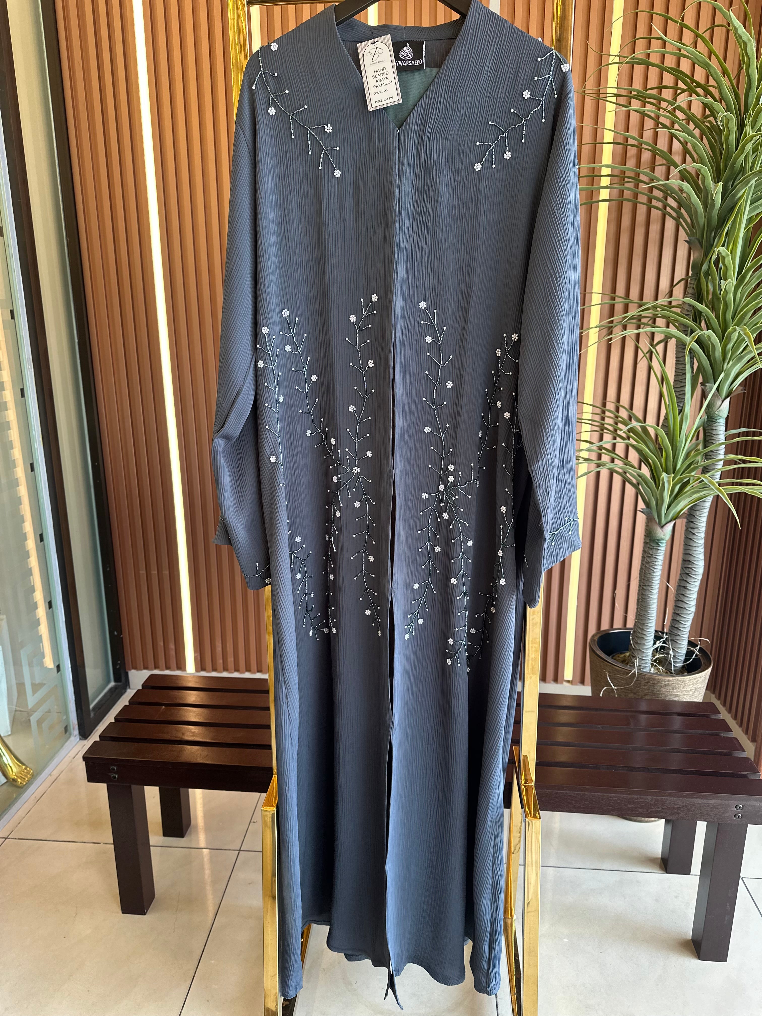 Aureen Petal (dusty forest green) Abaya