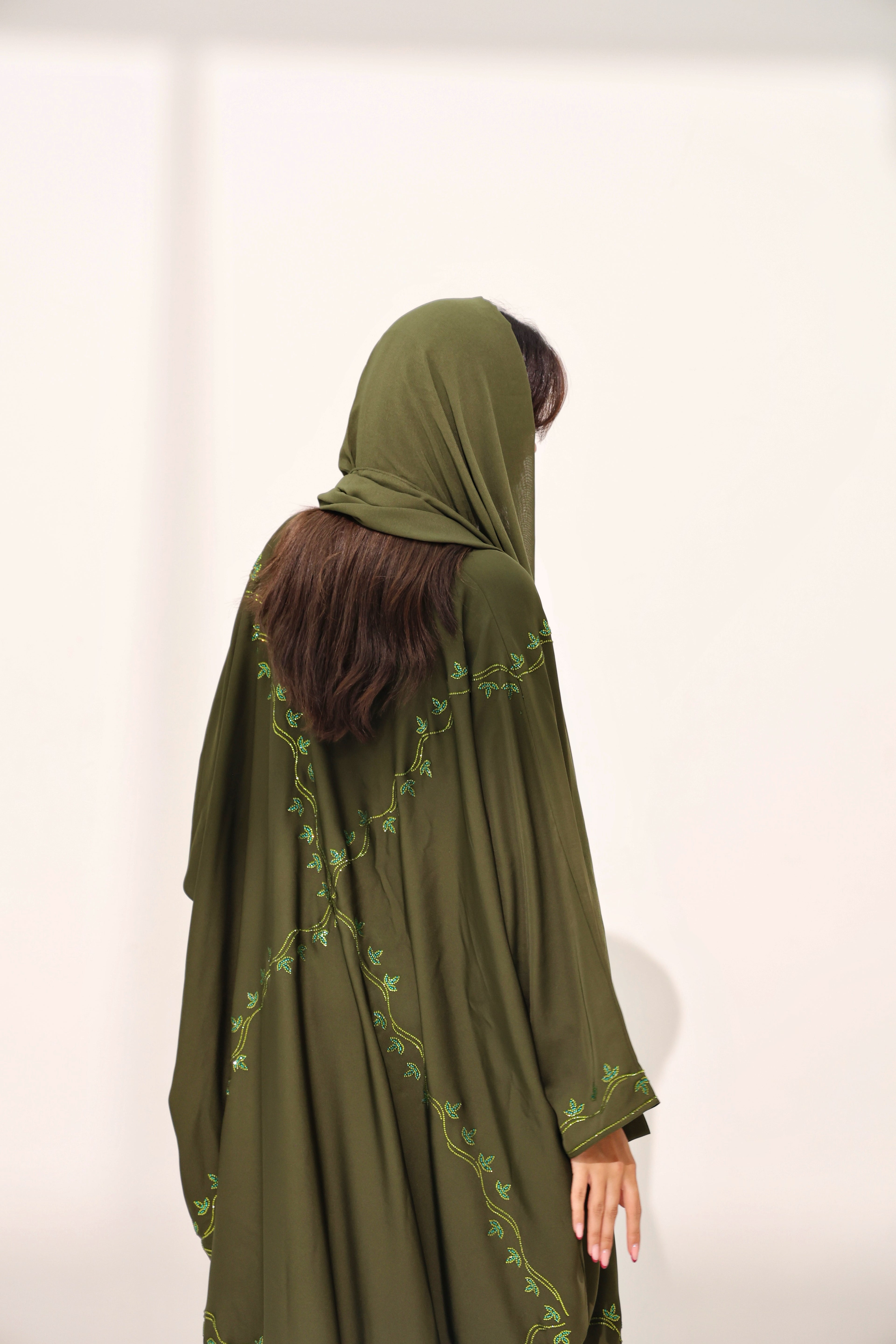 Asma Olive Green Farasha