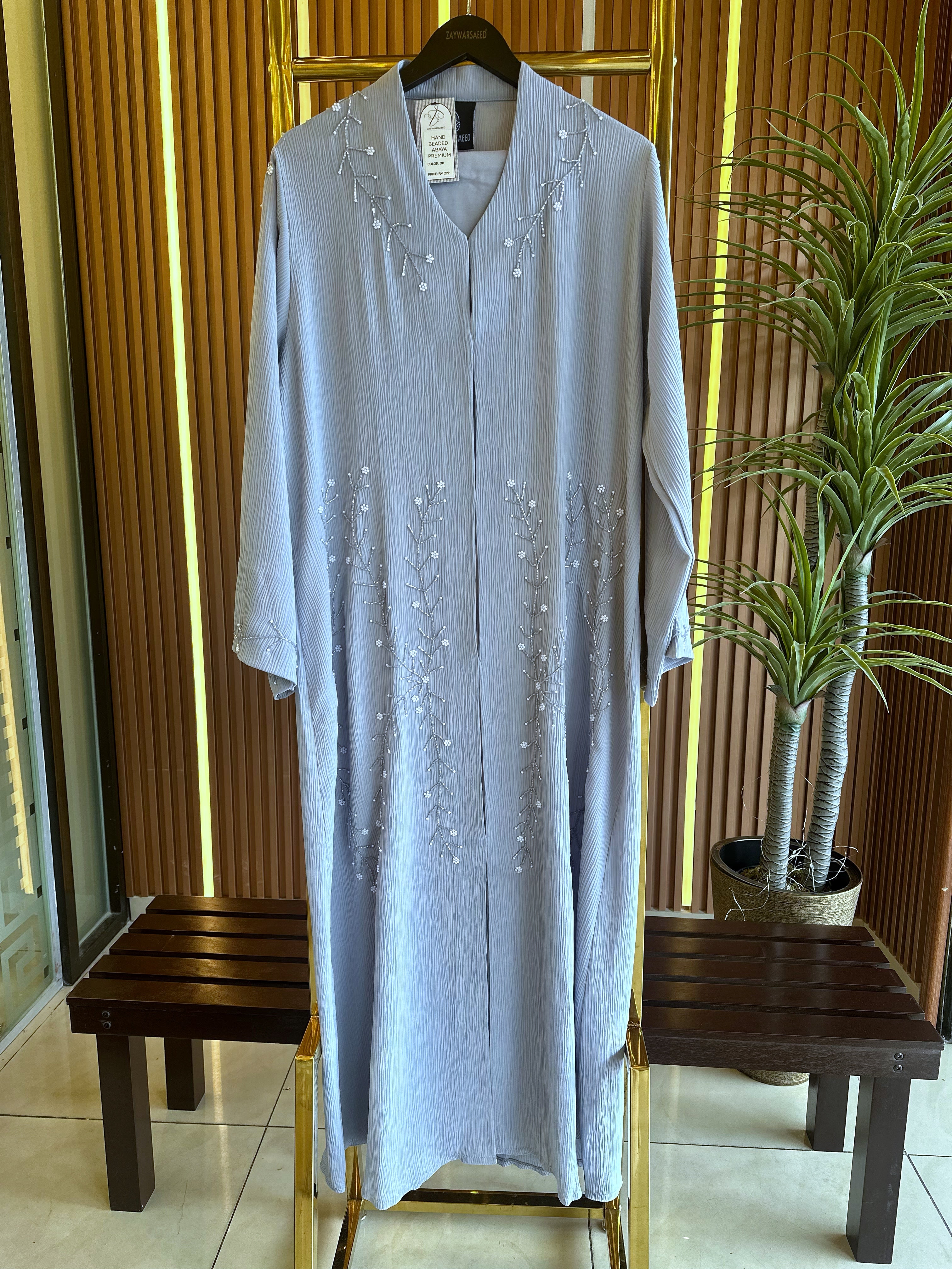 Aureen Petal (Light Blue) Abaya