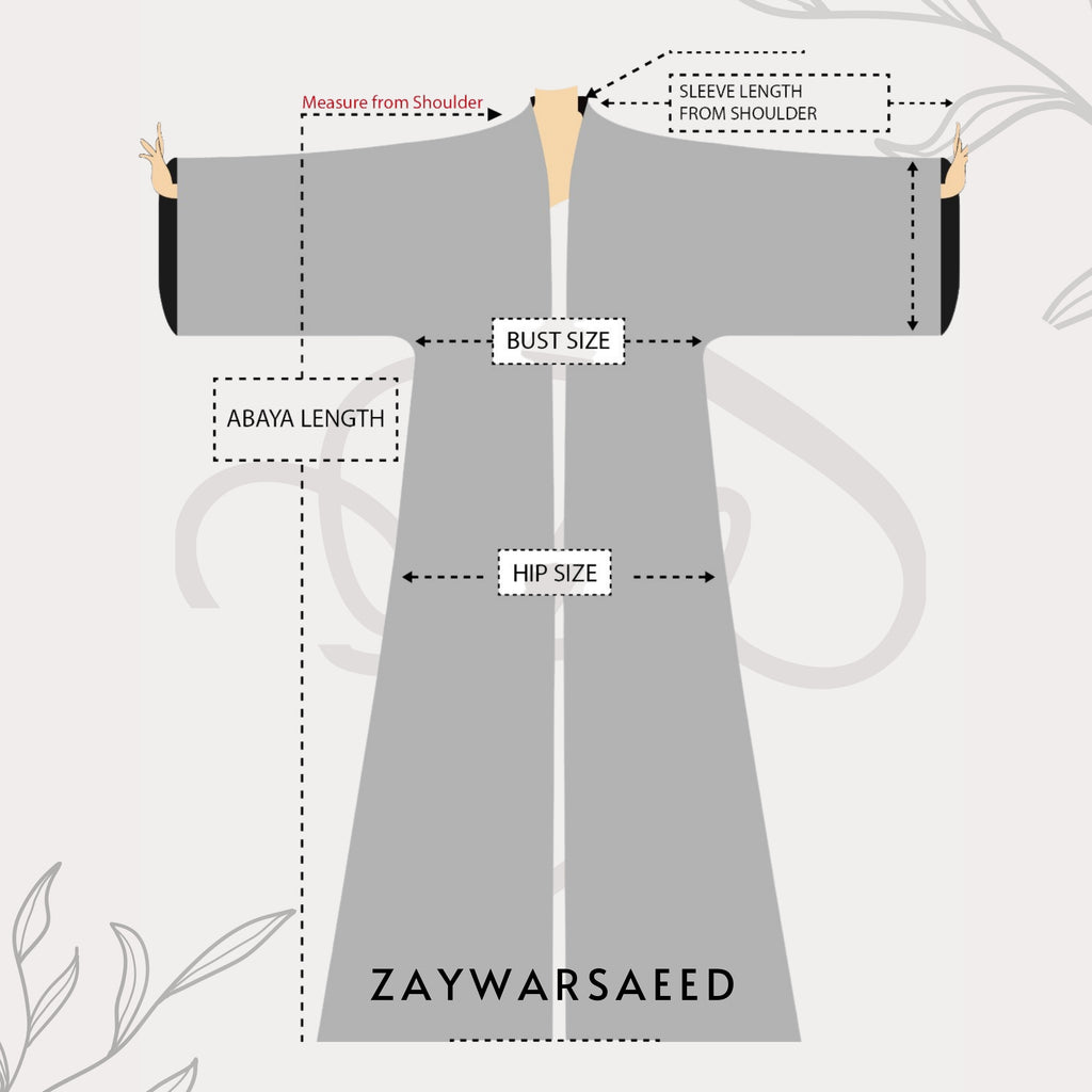 Fahmash Obsidian Abaya