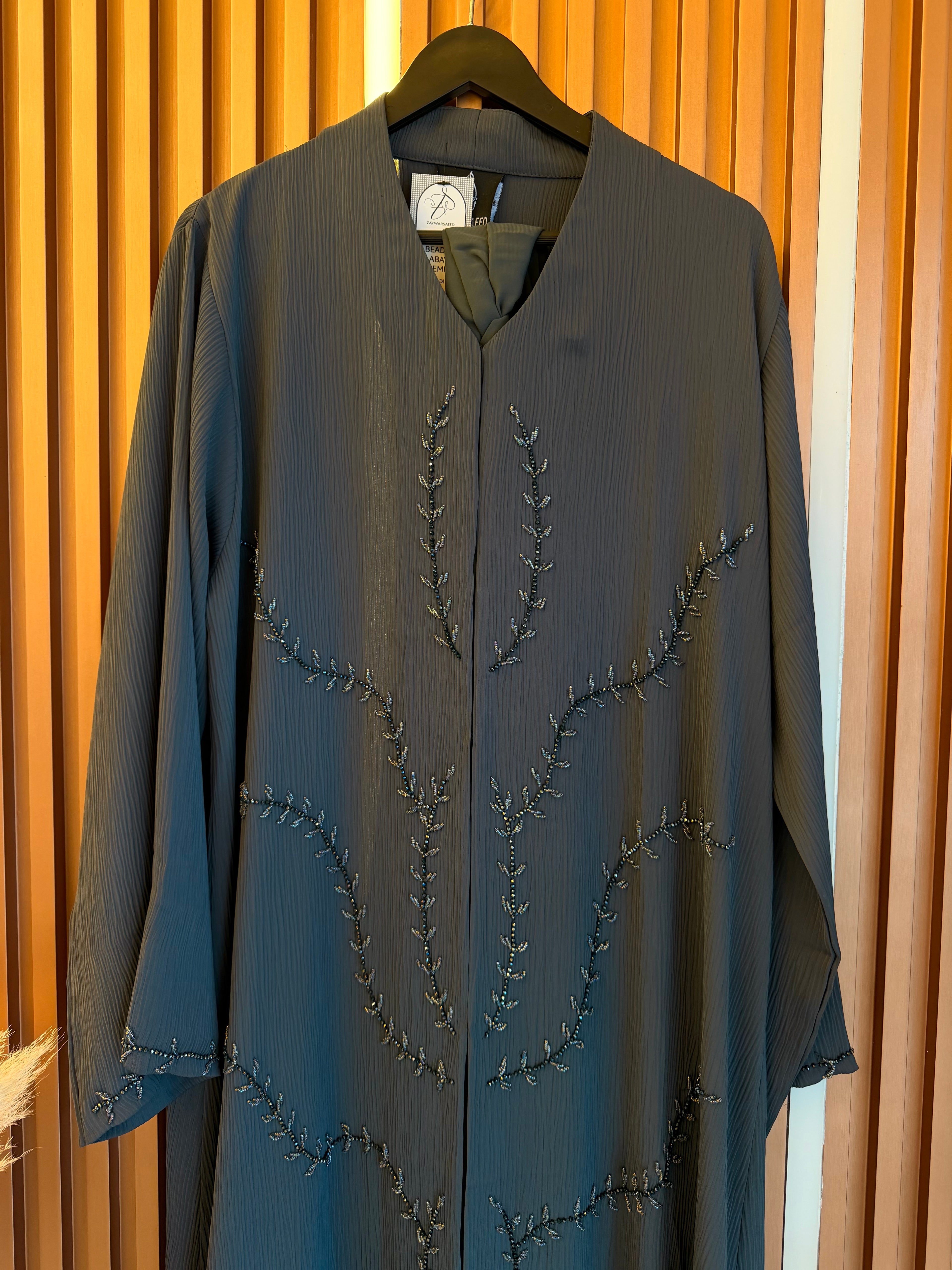 LUJAIN HAND BEADED ABAYA (DI)