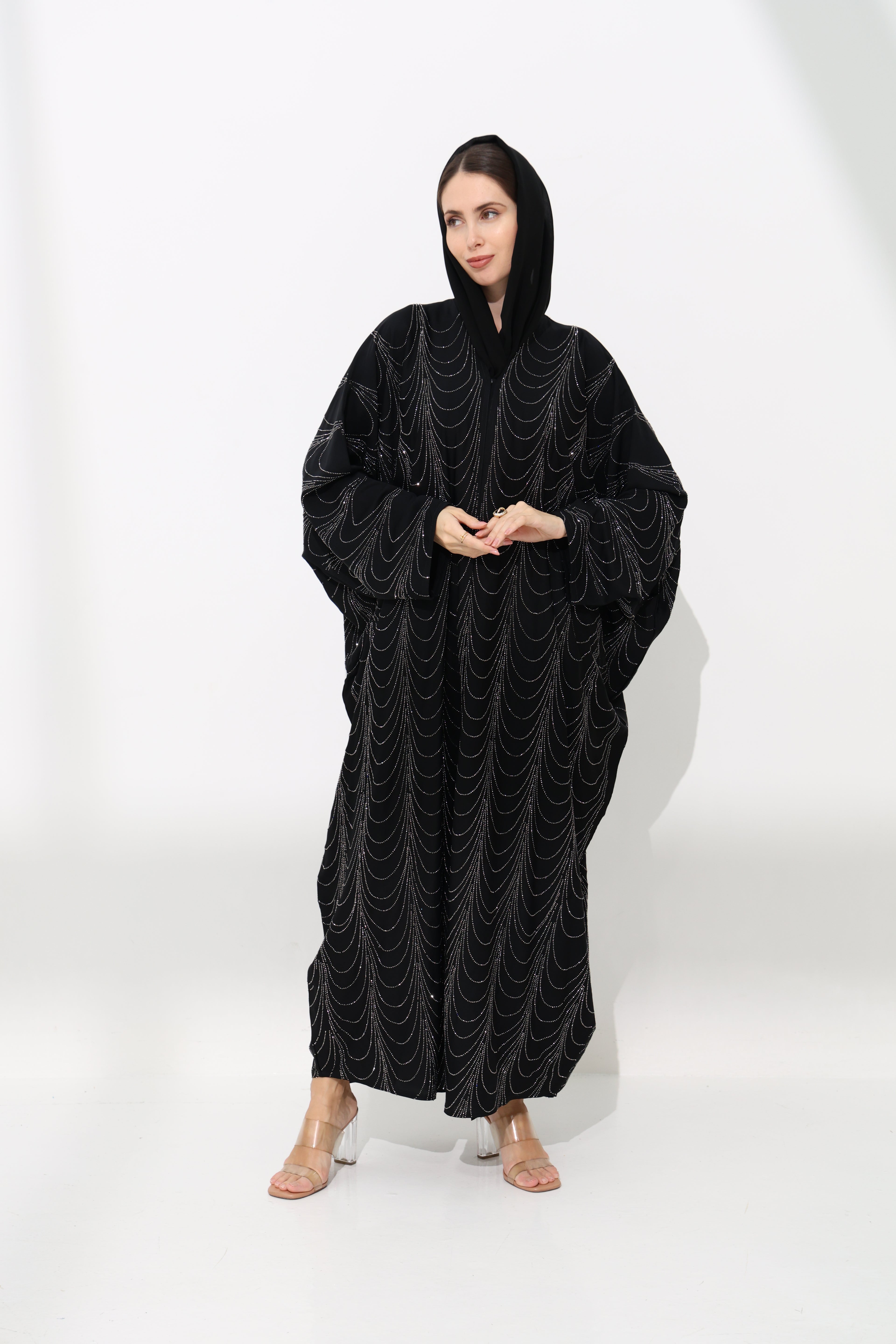 Suraiyya Obsidian Farasha Abaya