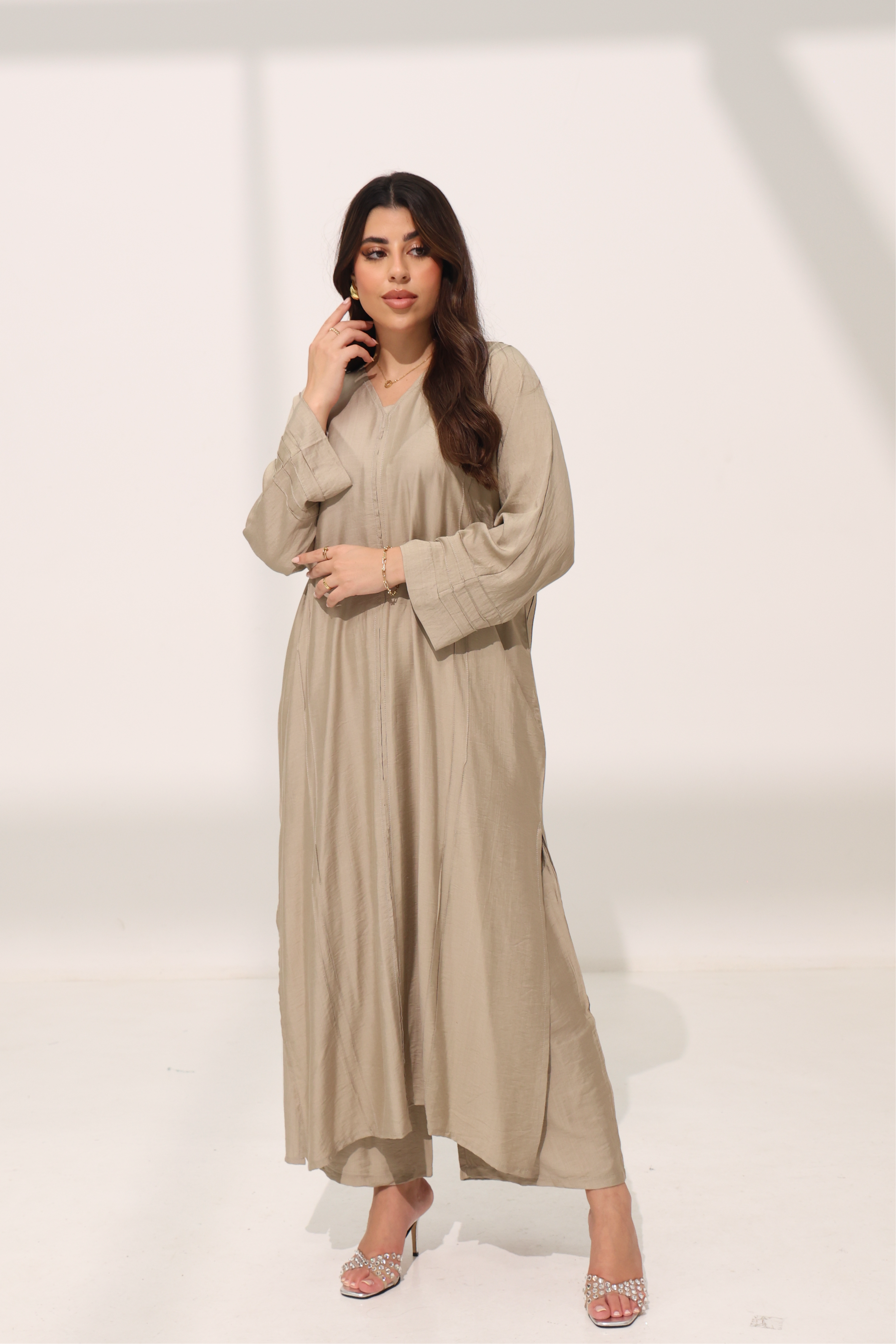 Elissa Sand Brown Co-ord Set