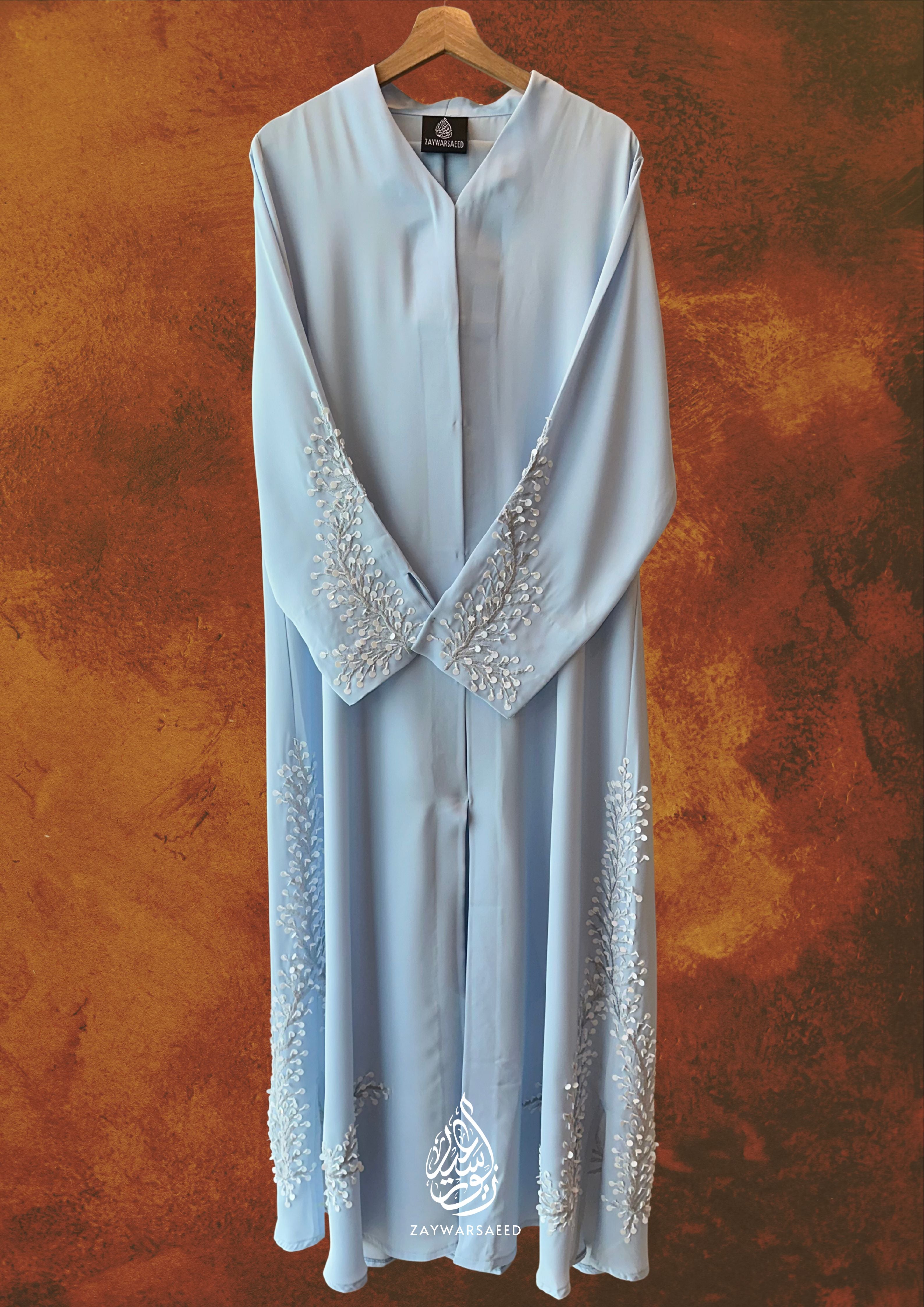 Al Aisya Serenity Blue Abaya