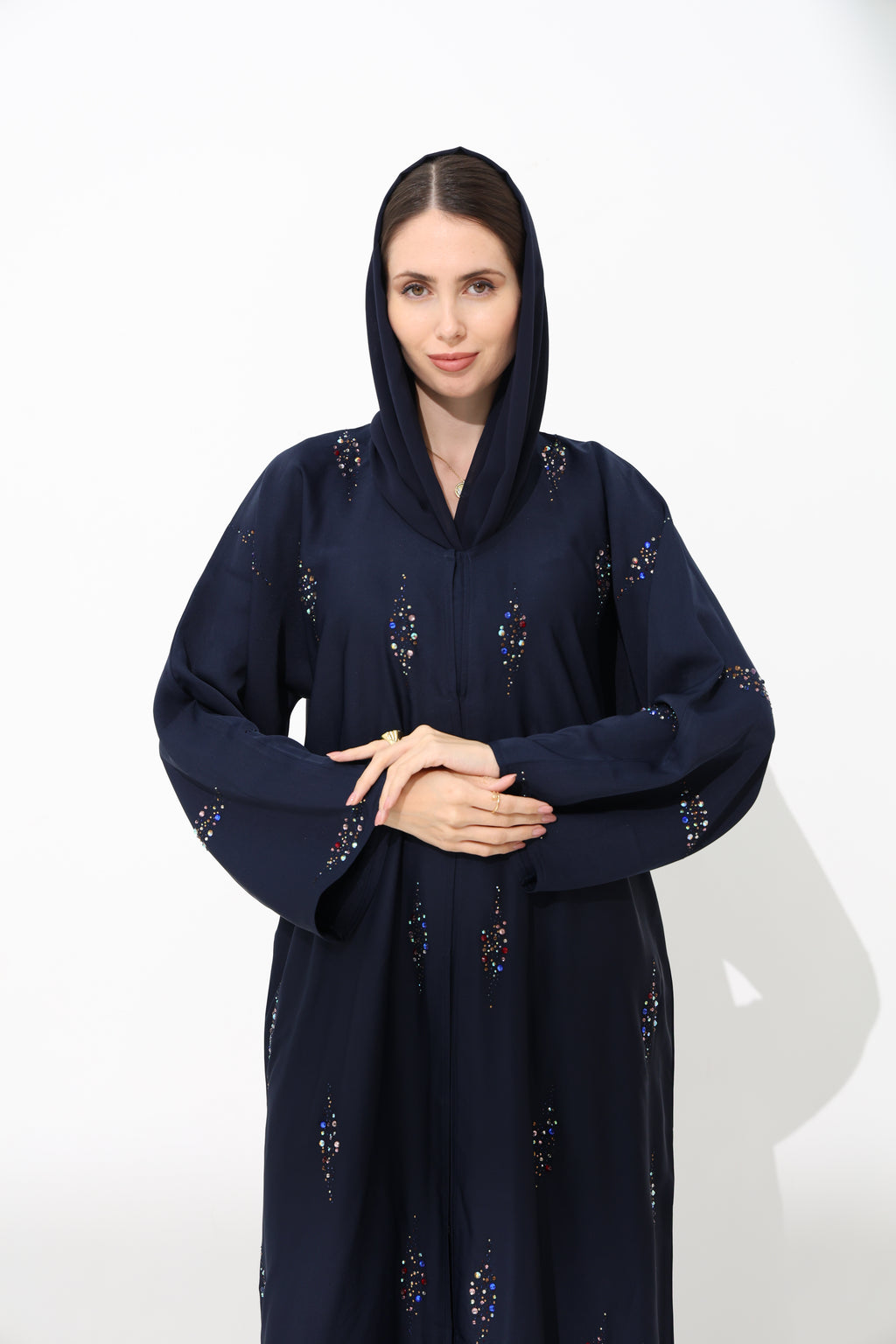 Nashwa Dark Blue Abaya